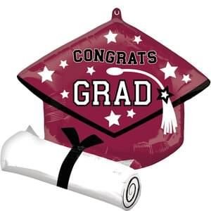 Anagram Berry Burgundy School Cap