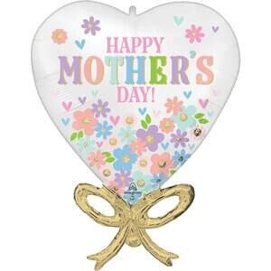 Satin Happy Mother's Day Daisy Chain Bow