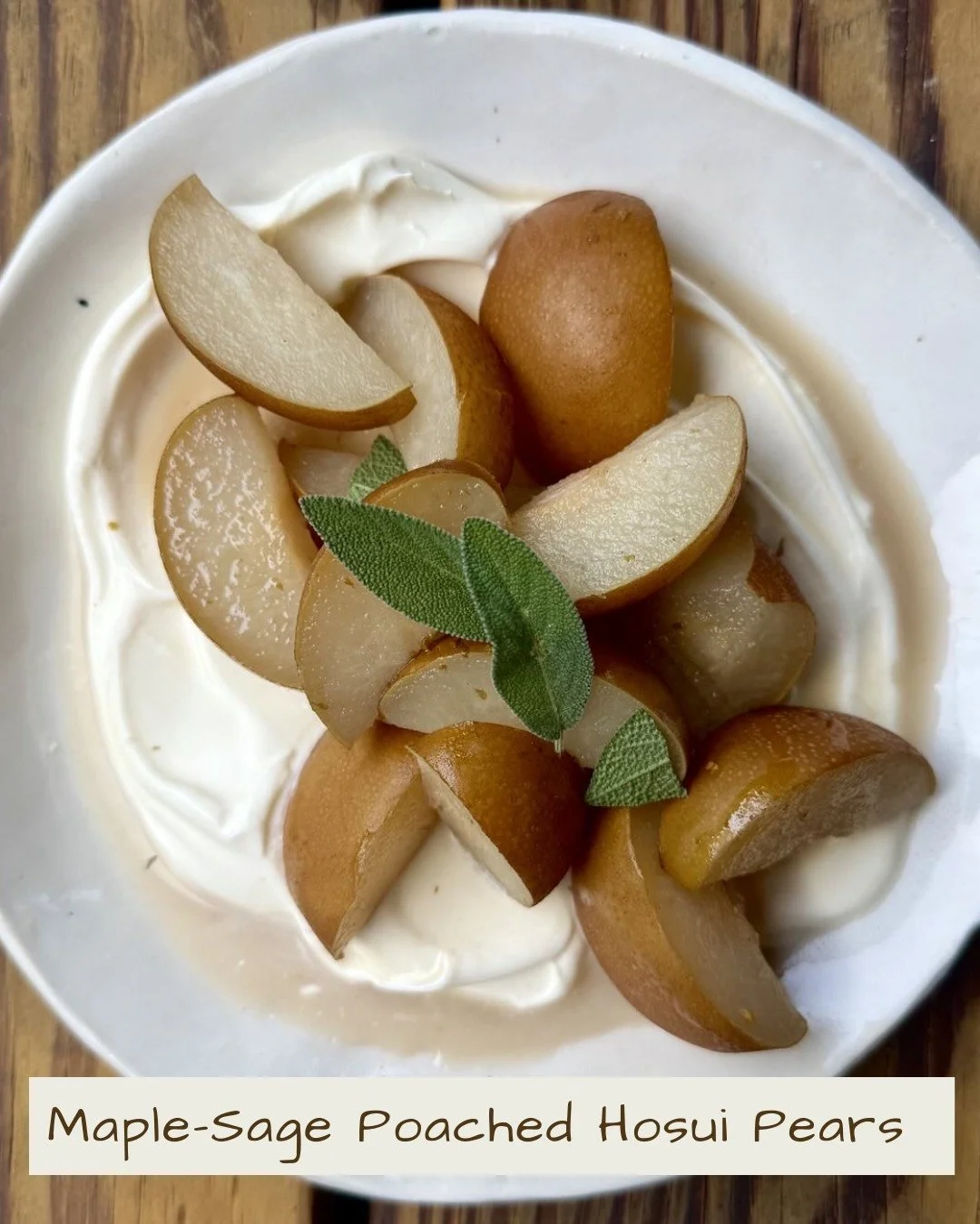 Thanks to our farmers, Good Food Farmers' members get produce you won&rsquo;t find anywhere else &mdash; like Hosui pears, a crisp, golden Asian variety.

Cooler weather calls for cozy flavors, and this recipe combines maple, sage, and cinnamon for a