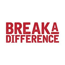 "Break A Difference" text in red.