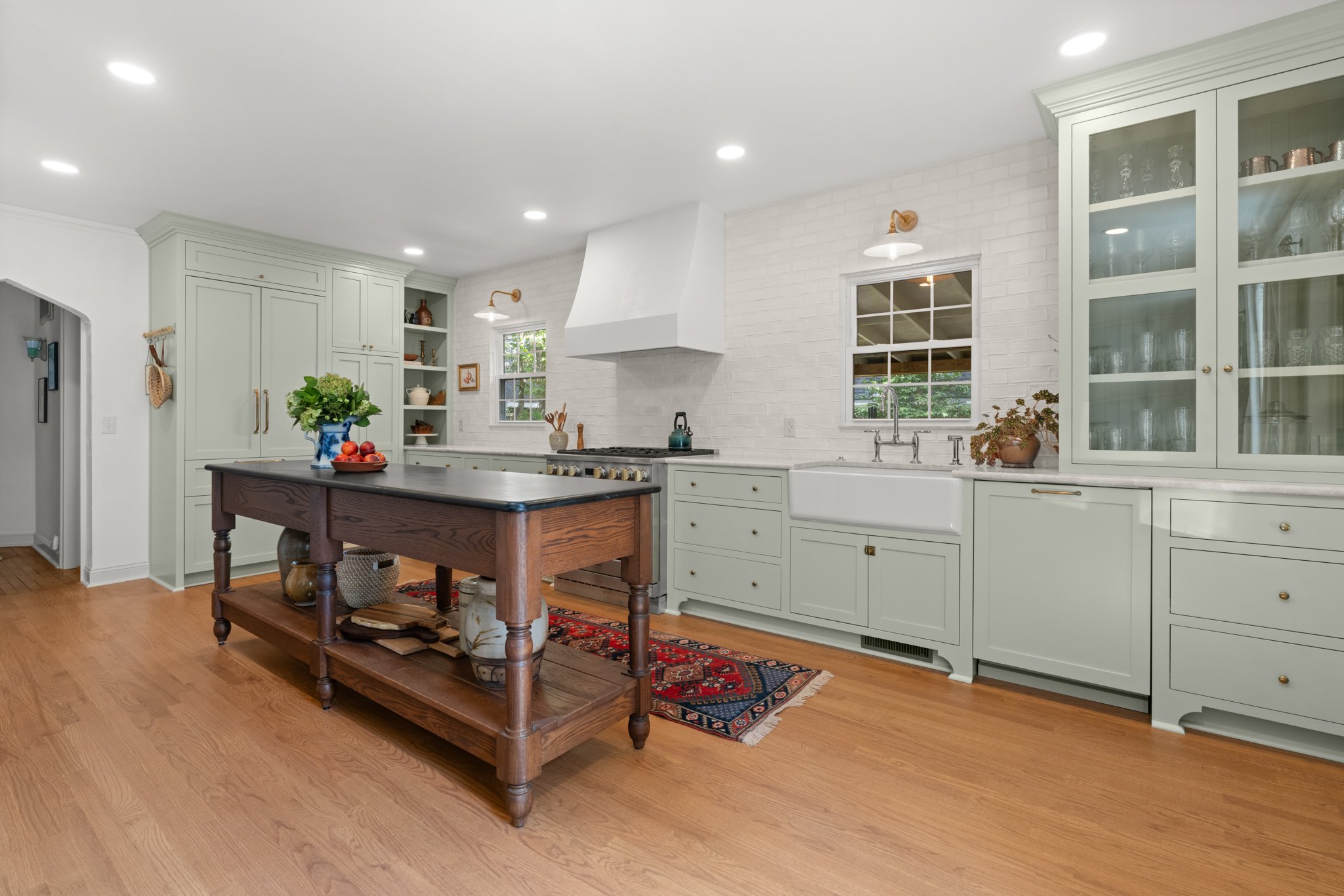 Farmhouse Inspired Transitional Kitchen Kitchen Remodel by Marsh Point Developers project photo