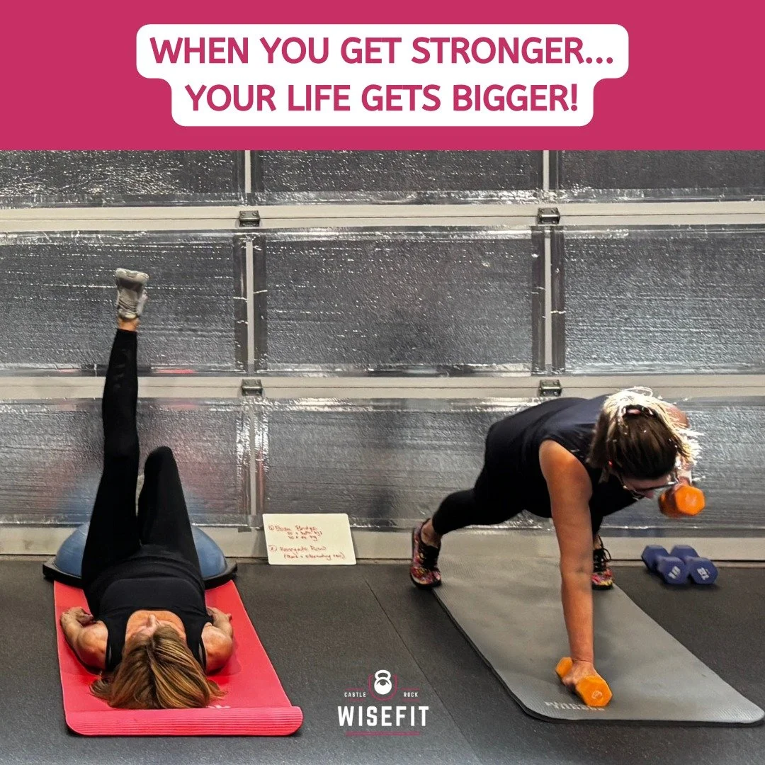 Build strength for life! 

If you're a woman in midlife, it's time to look beyond size and start thinking about long-term health. 

The real stuff...

🎀 Will you need help off the toilet in the future because you don't have enough leg strength? 
🎀 
