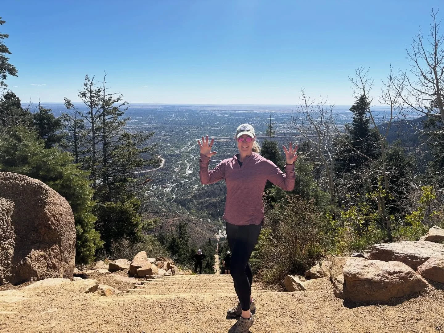 Today was the day! Climbed in about an hour and fifteen minutes. The weather was gorgeous, the climb was good, and I was happy and proud at the top! 

The incline, I guess, is a good metaphor for aging. You take it as it comes, knowing there will be 