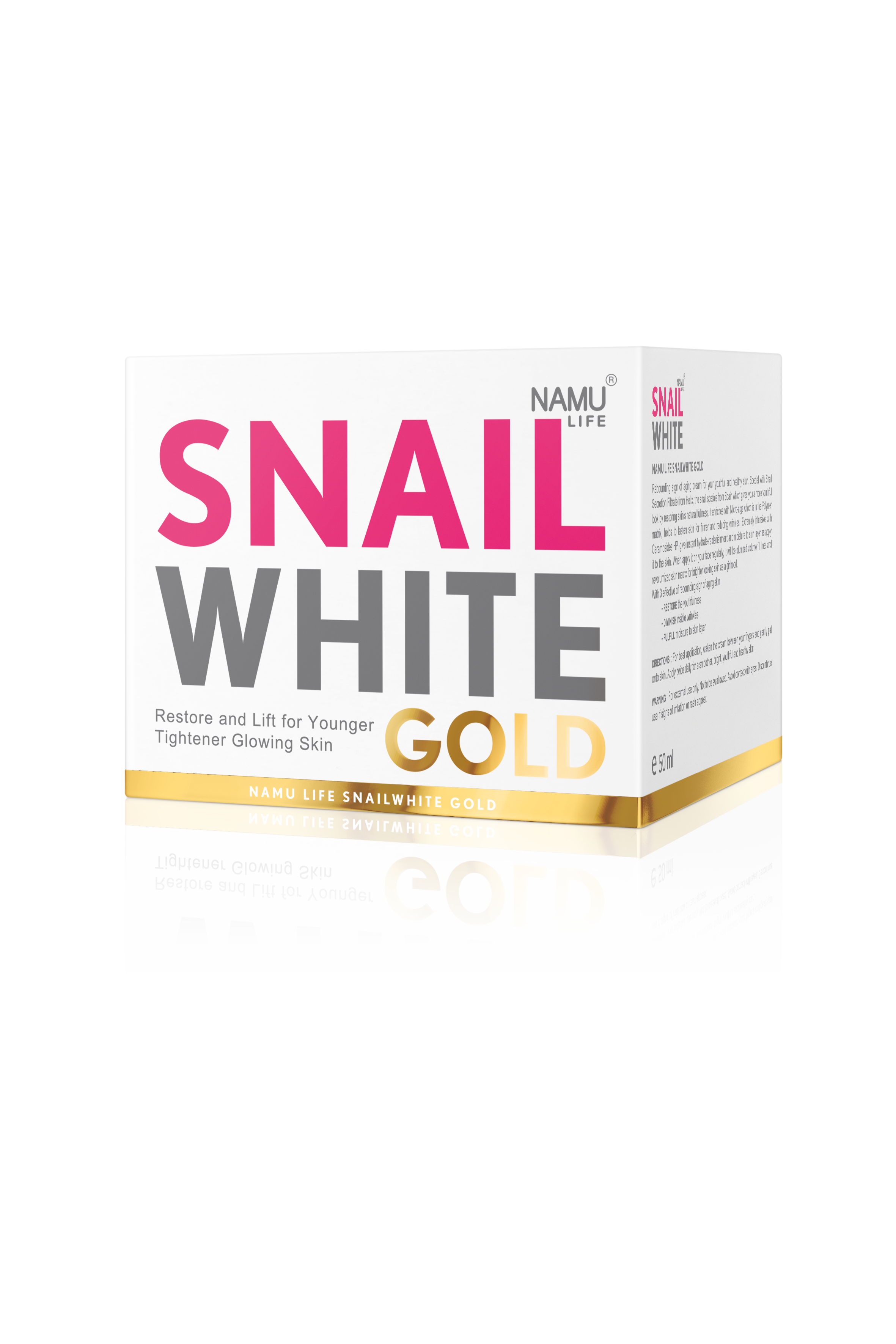 SNAILWHITE Gold Cream 50ml - Premium Hautpflege von Namu Life – exklusiv bei GlowViva