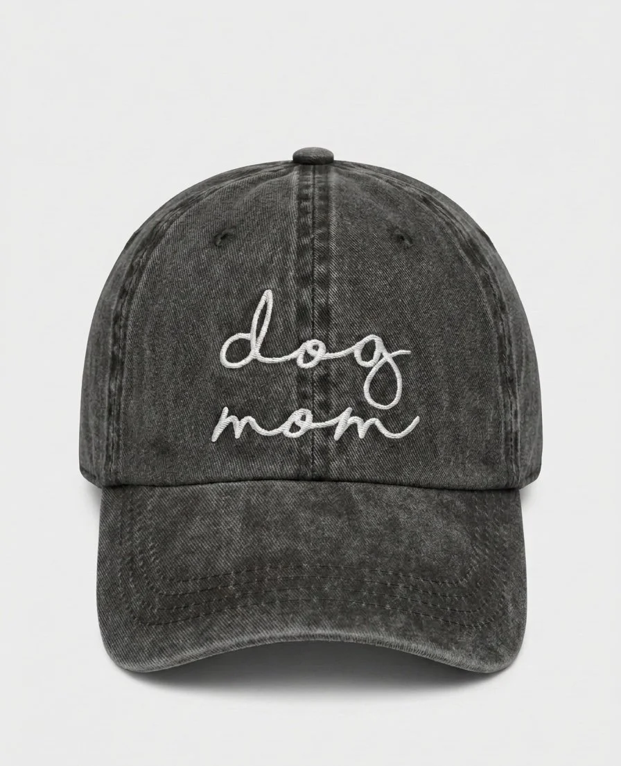 Dog Mom Embroidered Baseball cap