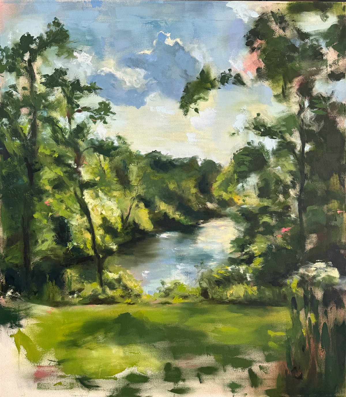 Turmoil, 2024, oil on canvas, 44 x 38 in.