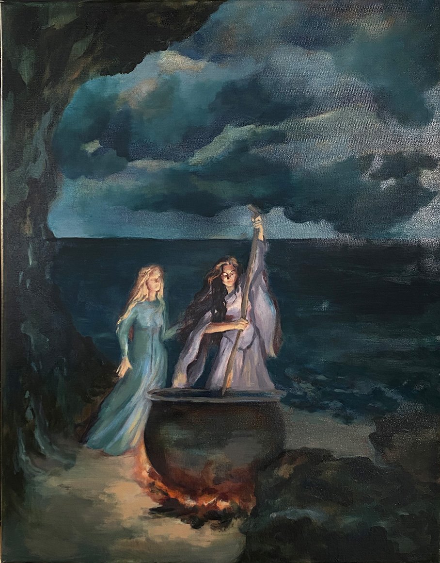 The Vision, 2024, oil on canvas, 28 x 22 in.