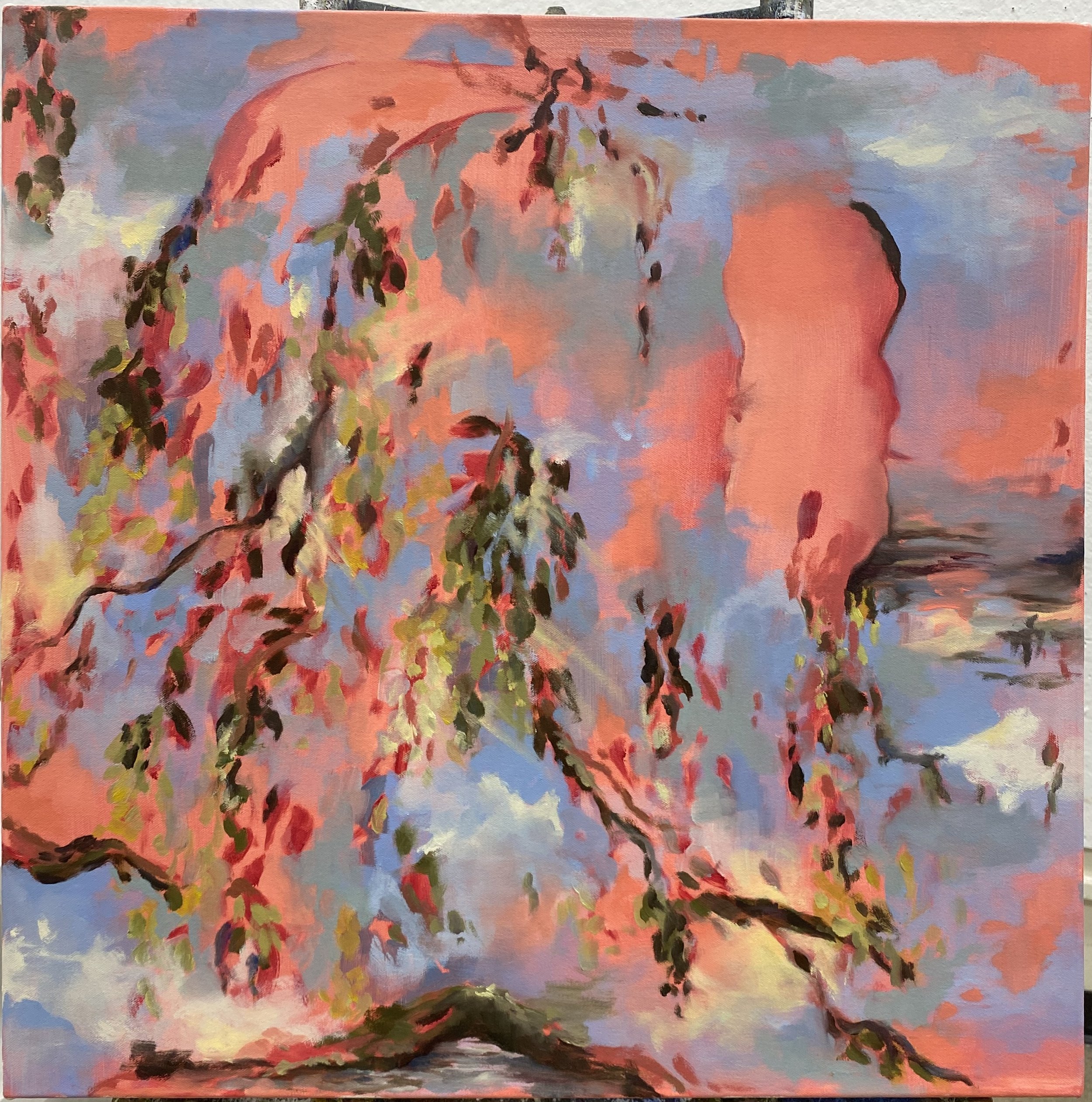 Trust Yourself, 2025, oil on canvas, 30 x 30 in.