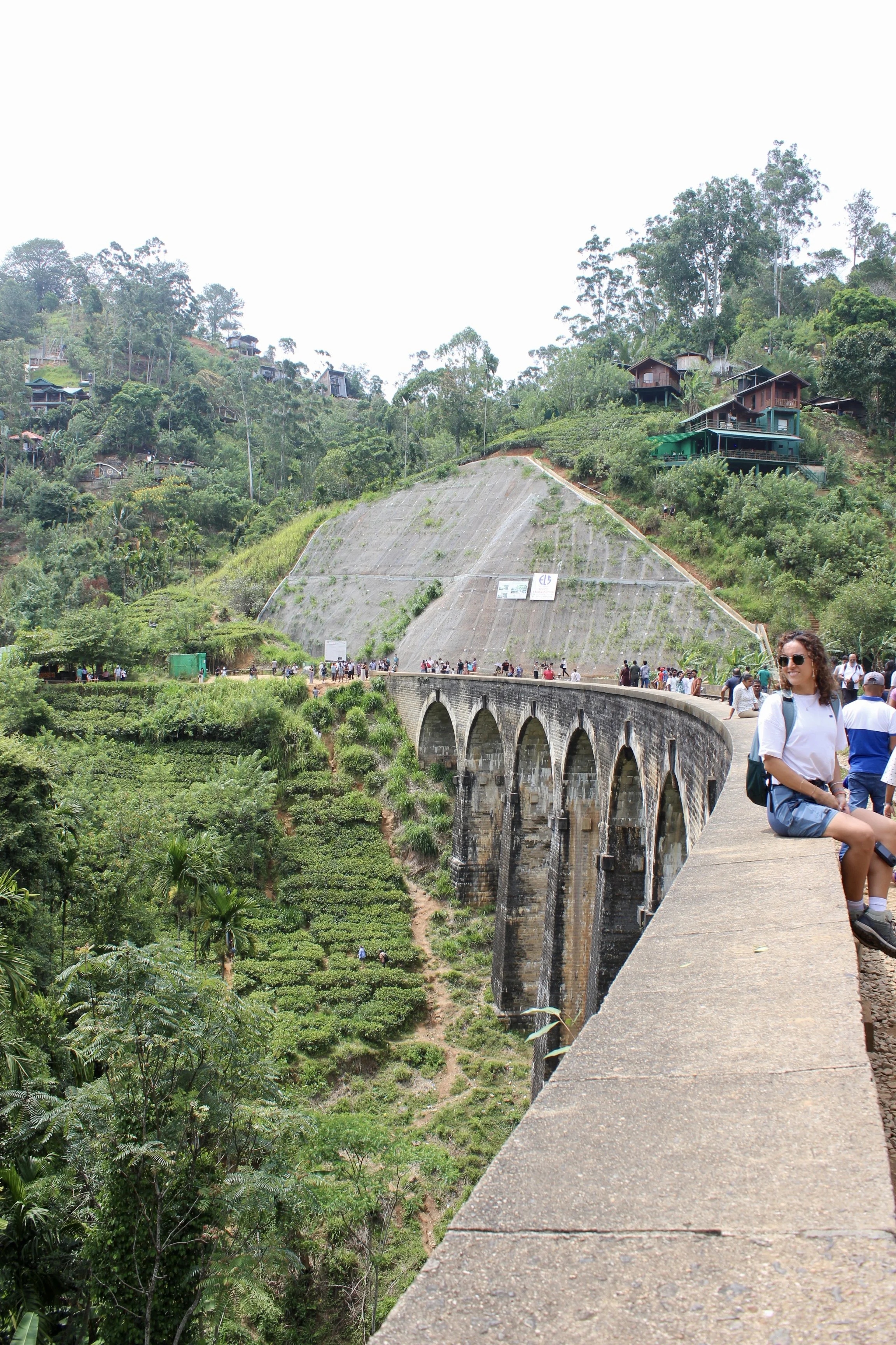 Nine Arches Bridge with a fan