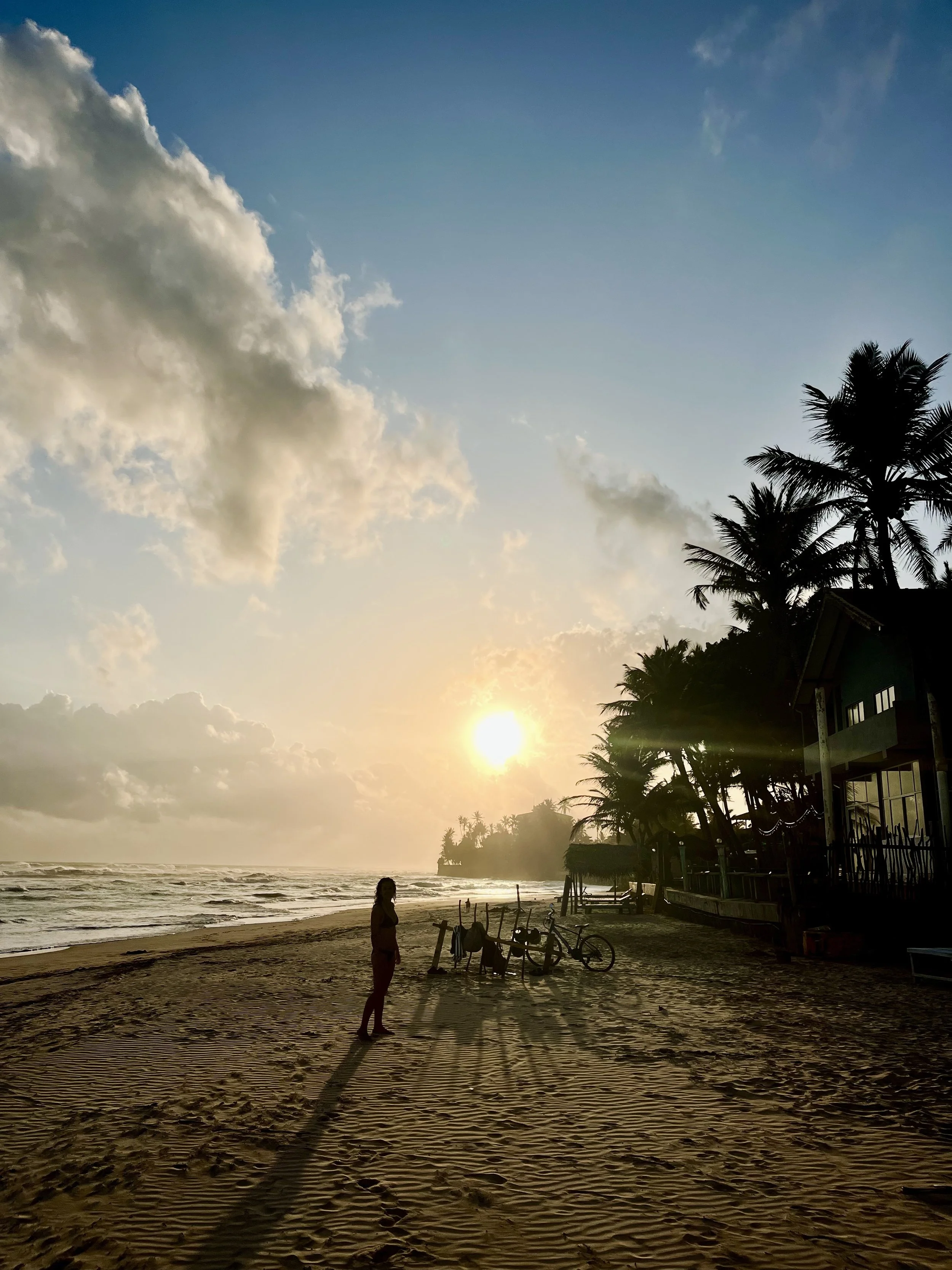Kabalana sahilinde gün batımı