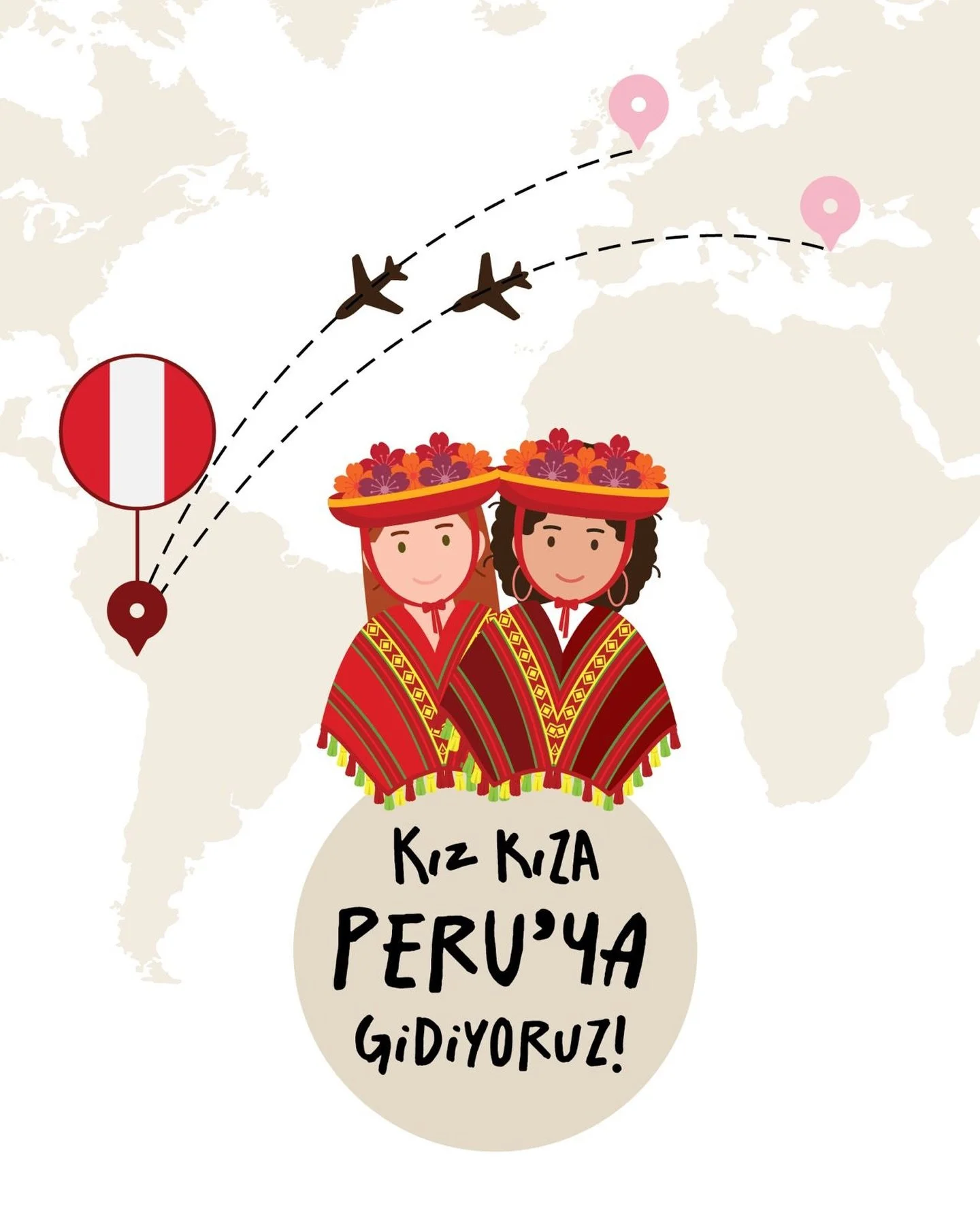 Biz bug&uuml;n Sibel&rsquo;in yarı memleketi Peru&rsquo;ya gidiyoruz!😍🇵🇪

10 senedir gitmemiş olmamız enteresan evet ama sonunda planlayabildik! 🙌🏻
Aslında &lsquo;s&uuml;lalecek&rsquo; gidiyoruz; Sibel&rsquo;in anneannesinin 90. yaş doğum g&uuml