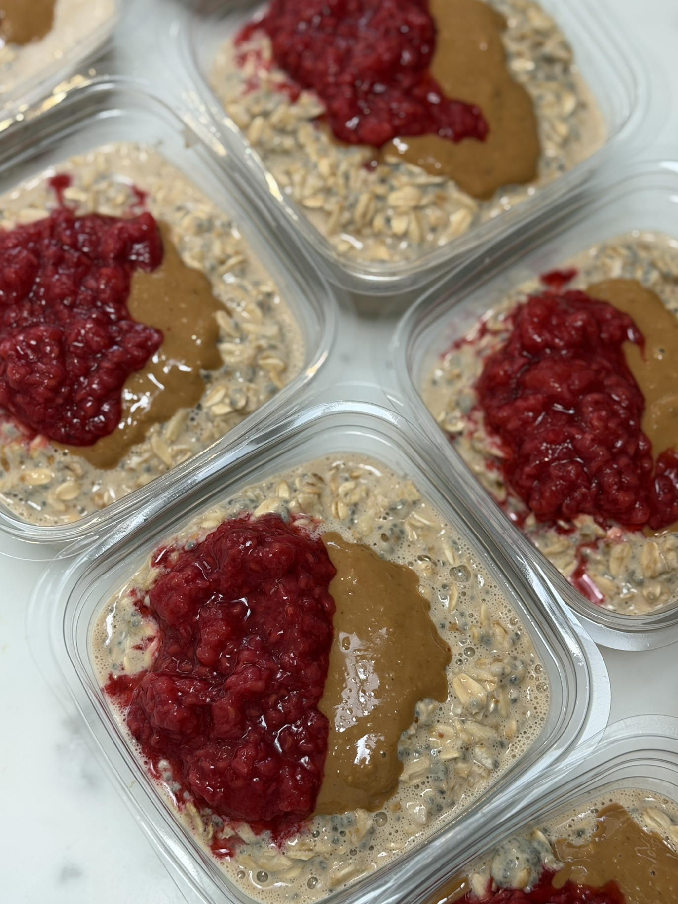 PB & J Overnight Oats