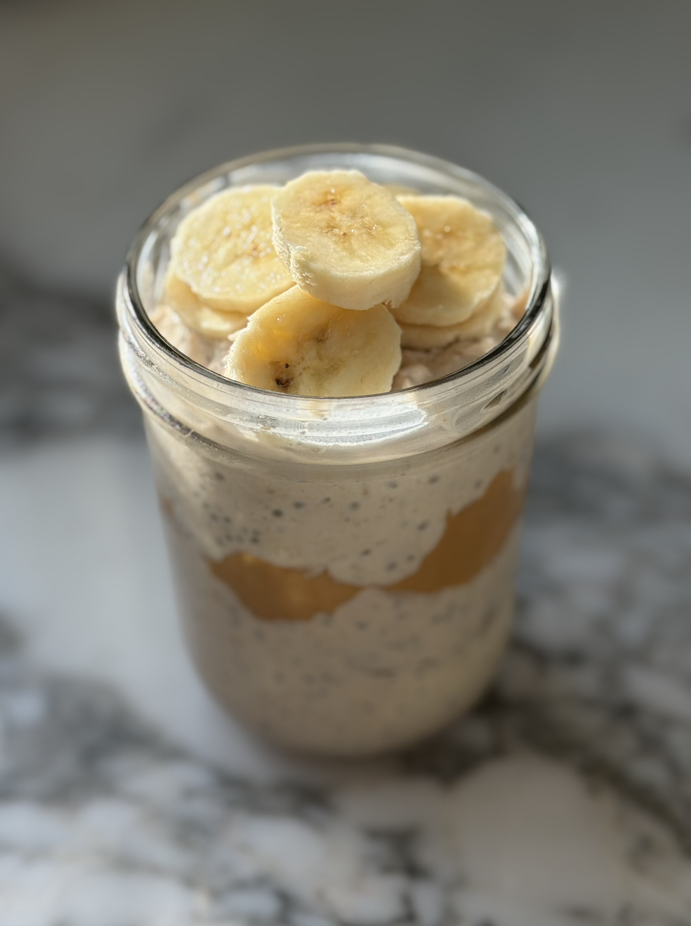 Banana Peanut Butter Overnight Oats