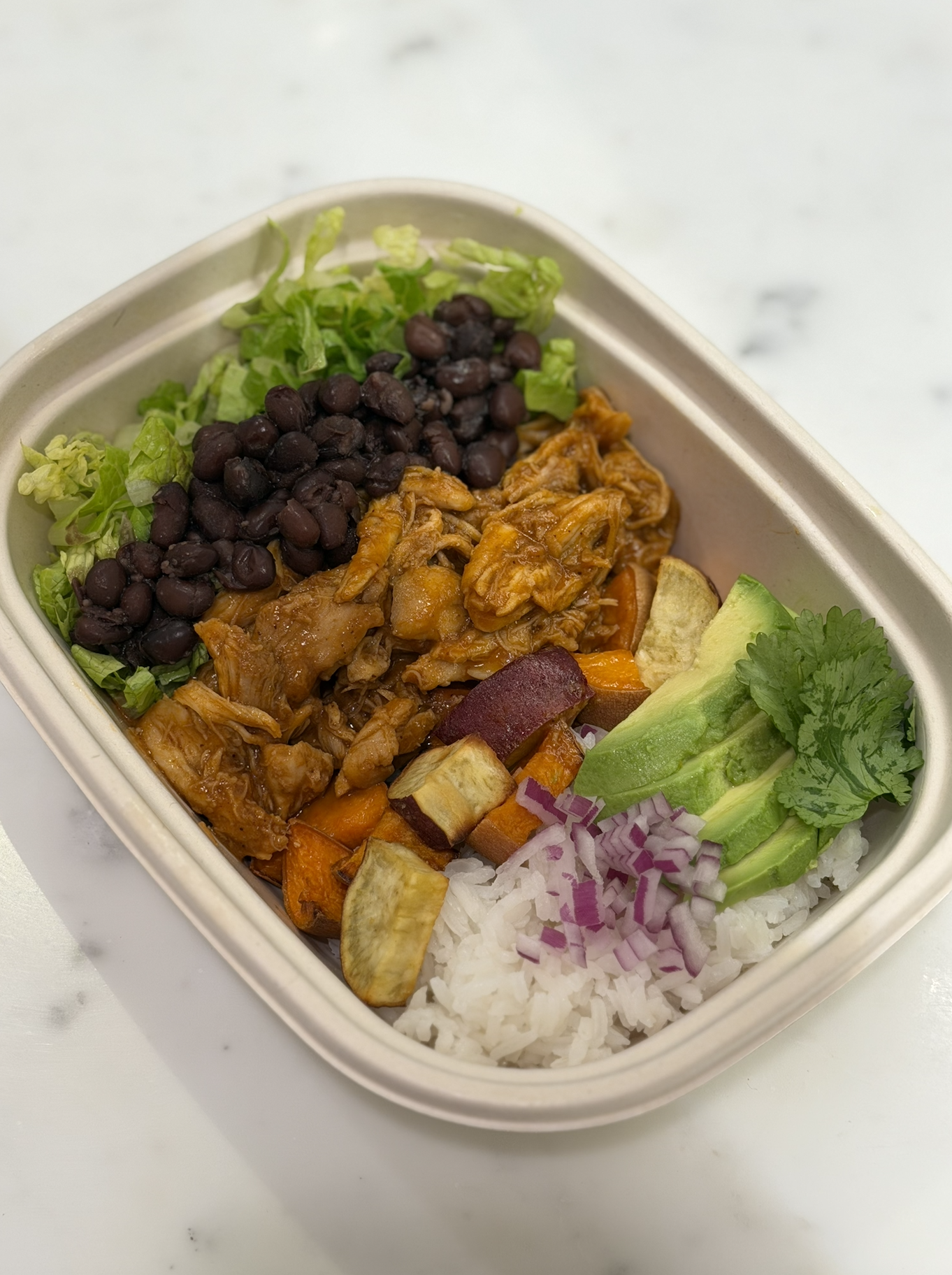 Shredded Chicken Burrito Bowl