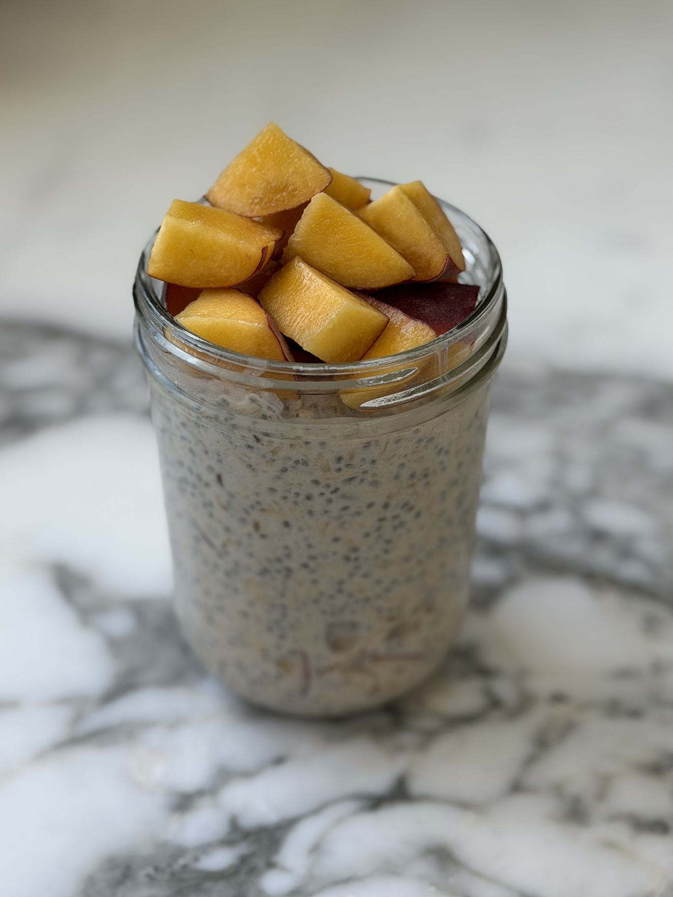Peaches & Cream Overnight Oats