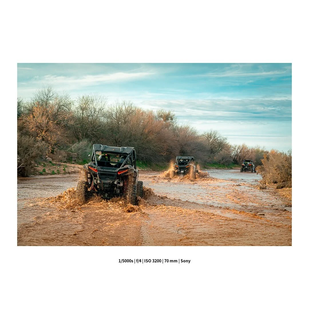 Every time it goes to Arizona it rains. This was supposed to just be a dusty off-road ride. I (and my gear) were completely soaked by the tire splash.