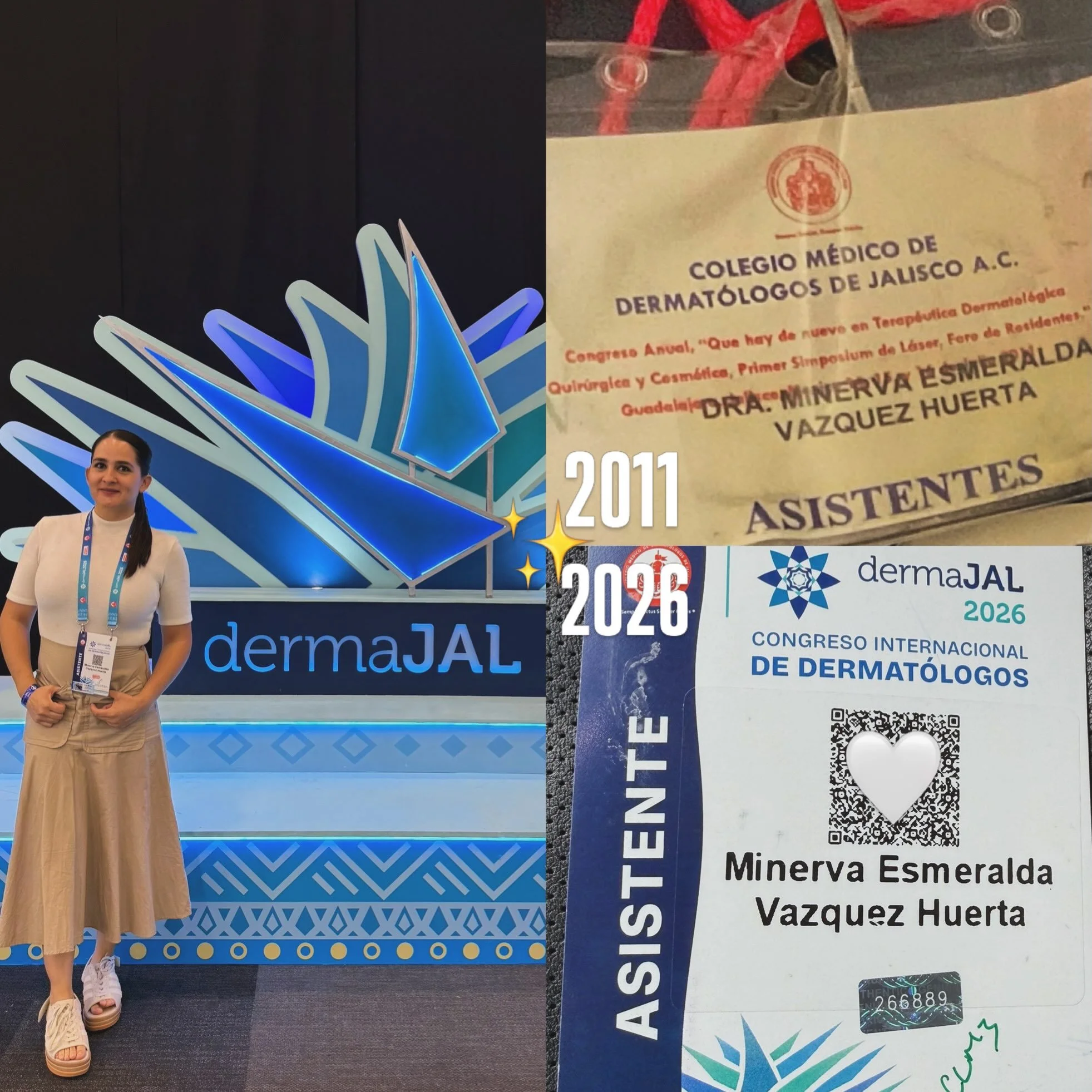 【 2011 &rarr; 2026 】✨𝗖𝗼𝗻𝗴𝗿𝗲𝘀𝗼 𝗜𝗻𝘁𝗲𝗿𝗻𝗮𝗰𝗶𝗼𝗻𝗮𝗹 𝗱𝗲 𝗗𝗲𝗿𝗺𝗮𝘁𝗼́𝗹𝗼𝗴𝗼𝘀 

Quince a&ntilde;os asistiendo a DermaJAL 💕 el mejor congreso
Porque en dermatolog&iacute;a, mantenerse actualizado no es una opci&oacute;n, es un compr