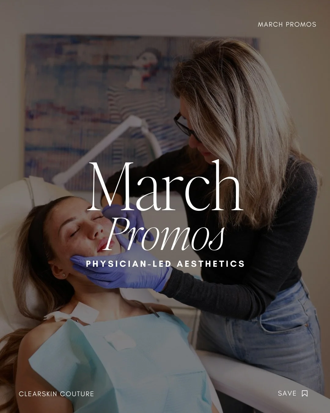 March Promos ✨

Refresh your skin and save with our limited-time March specials.

-Microneedling with Polypeptide $450 per session (Savings of $200)
 -Buy two, get one free
Restylane &amp; Radiesse Dermal Filler Special savings available (Save up to 