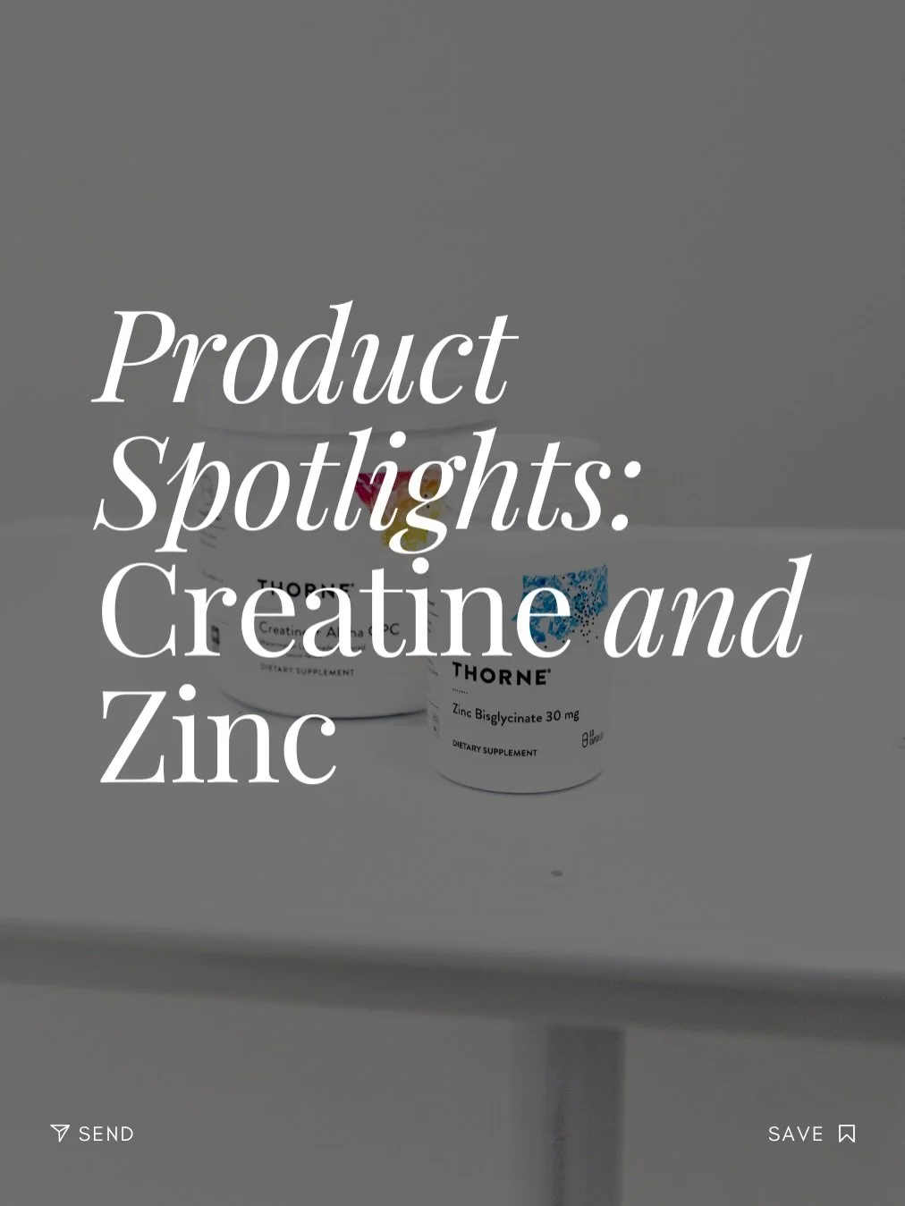 Two products we don&rsquo;t talk about enough. ✨

Creatine isn&rsquo;t just for the gym 

If you&rsquo;re on a weight loss journey, especially with GLP-1s, preserving lean muscle matters just as much as losing fat. Creatine may help support strength 