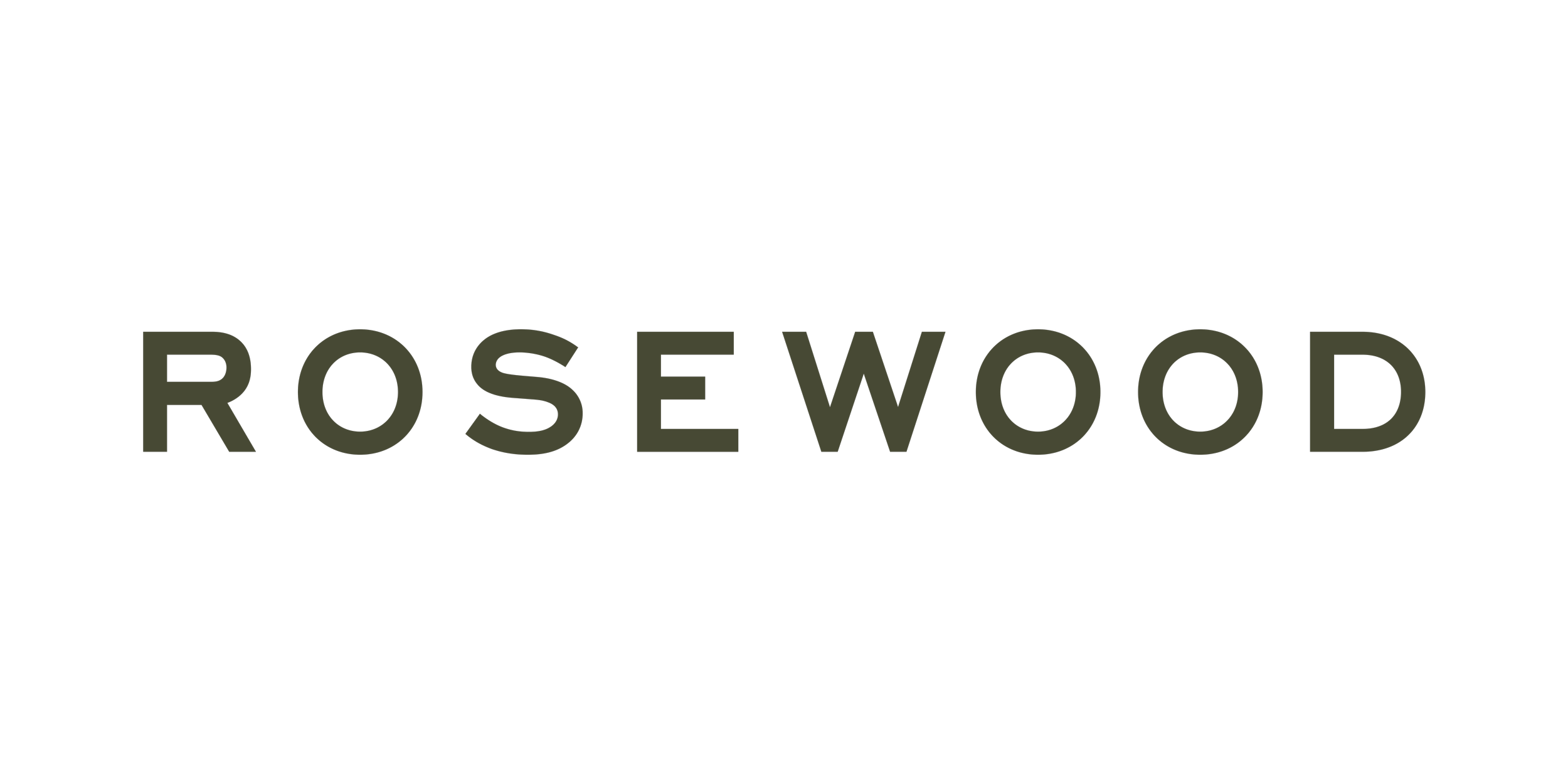 Rosewood logo with a black rose icon above the word 'ROSEWOOD' in uppercase letters.