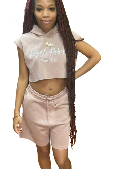 crop top & shorts Women