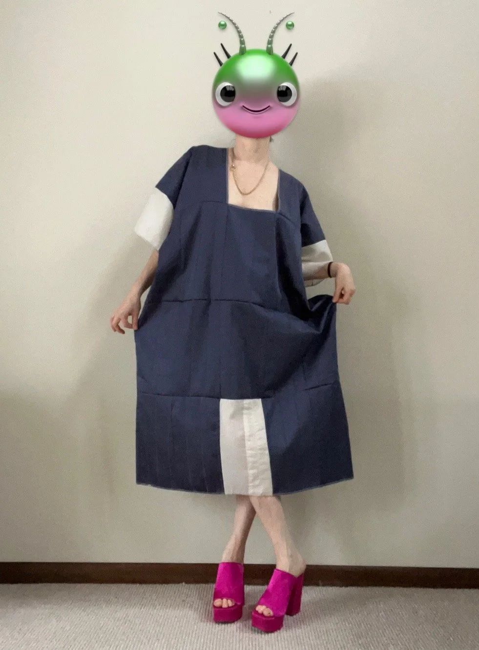 VERSION 3 / in blue and white