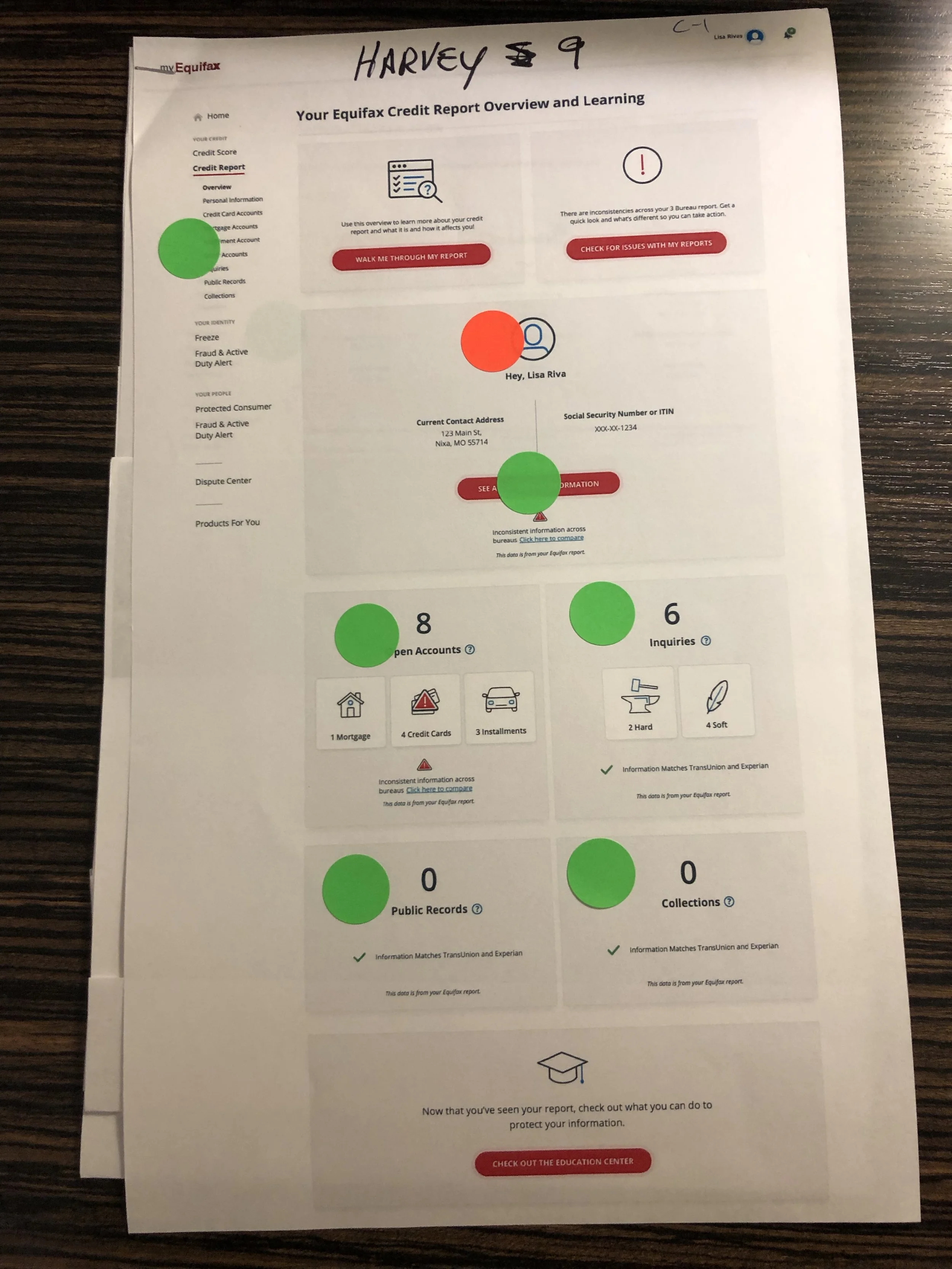 One of the paper prototypes, marked up by a focus group participant.