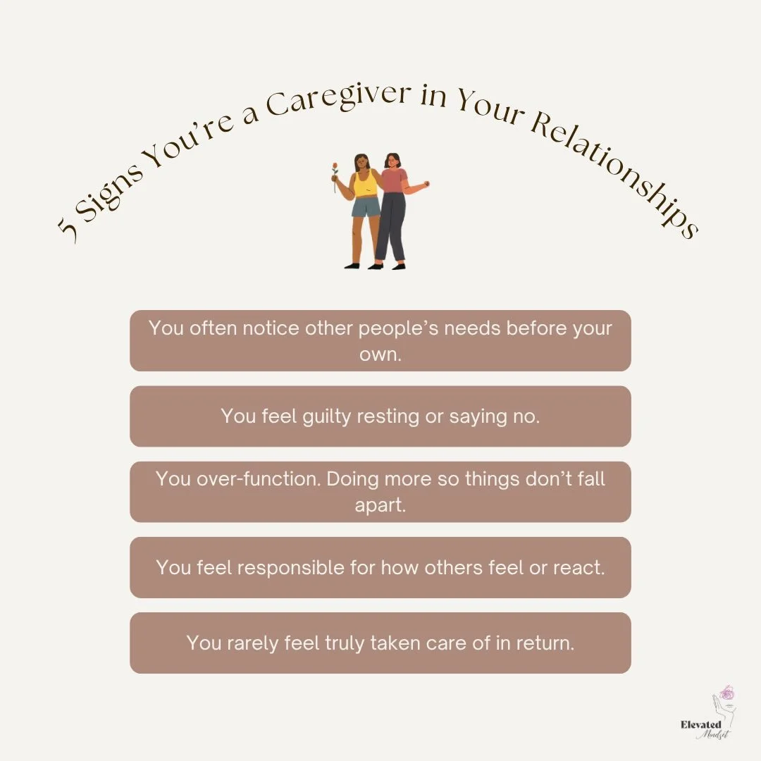 You learned to be the caretaker because it once felt safer than needing care yourself.
Healing doesn&rsquo;t mean stopping care, it means letting care go both ways.

Many of us became &ldquo;the caretaker&rdquo; long before we ever had the choice.

Y