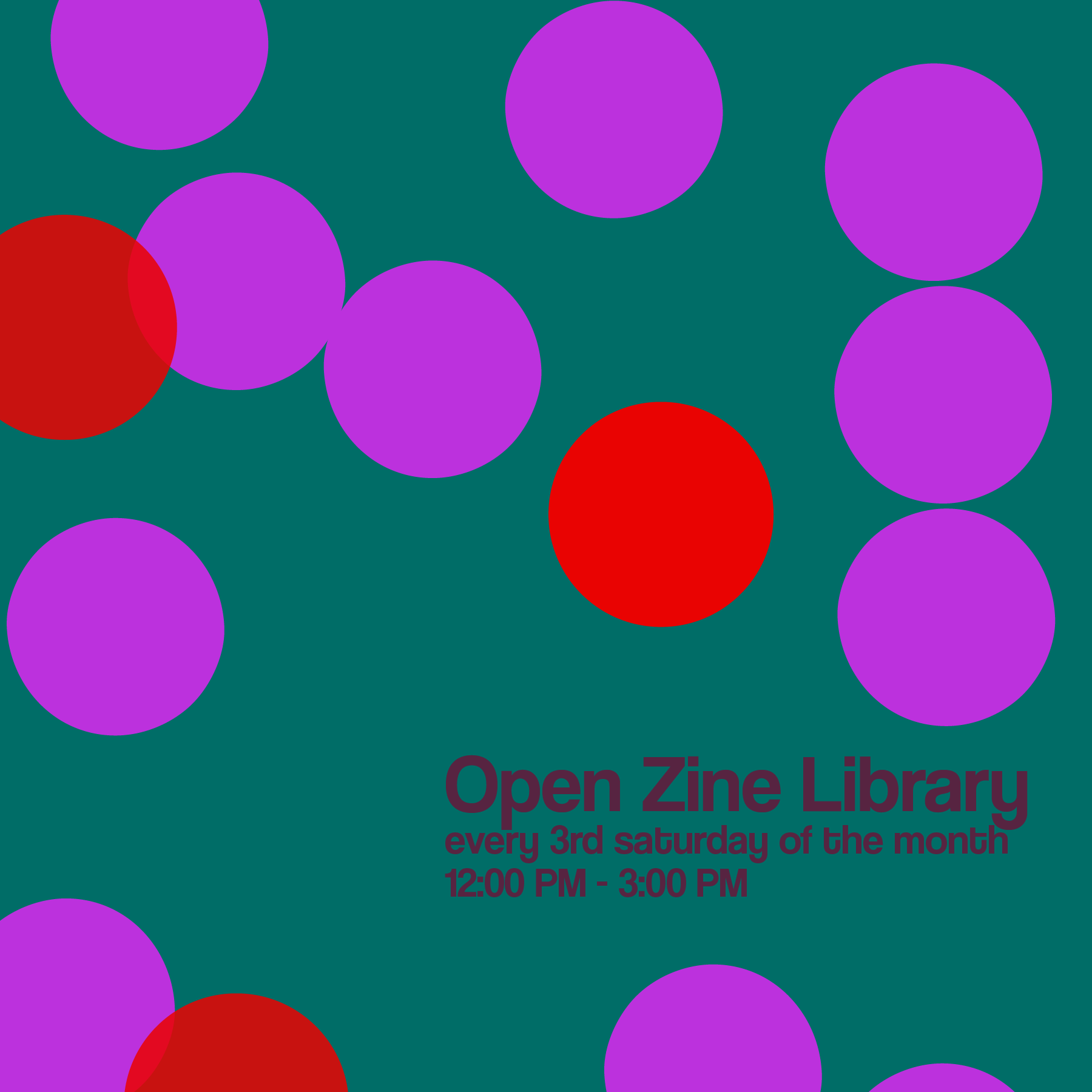 Zine Library - Open Saturdays