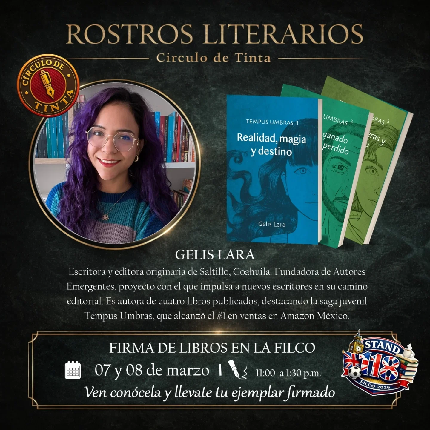 FILCO 2026 autora de libros Gelis Lara