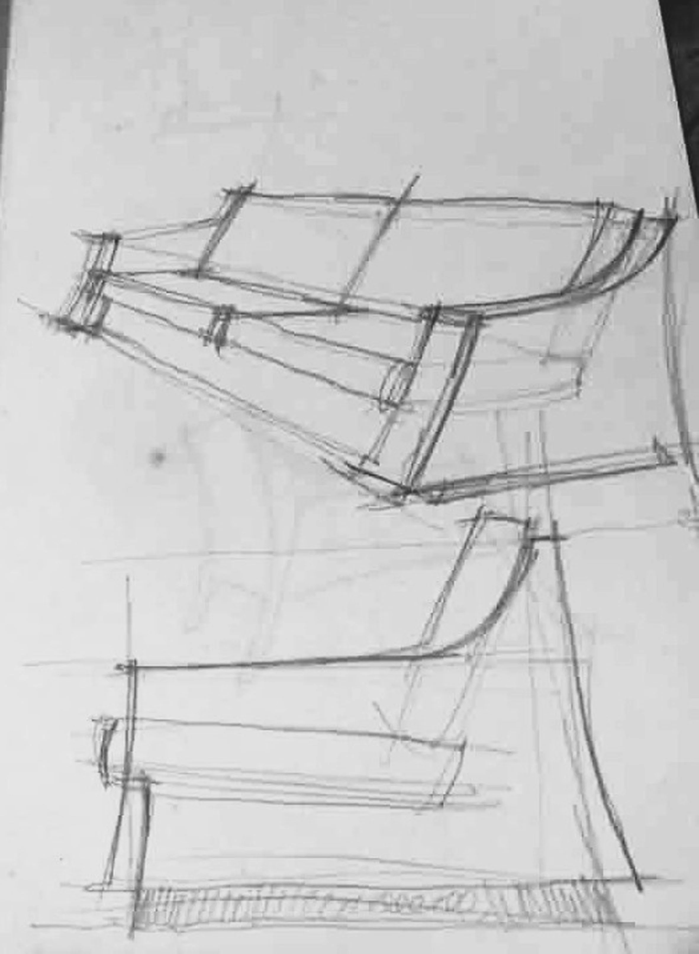 Desenho Sofá Rei, para Palacio do Itamaraty 