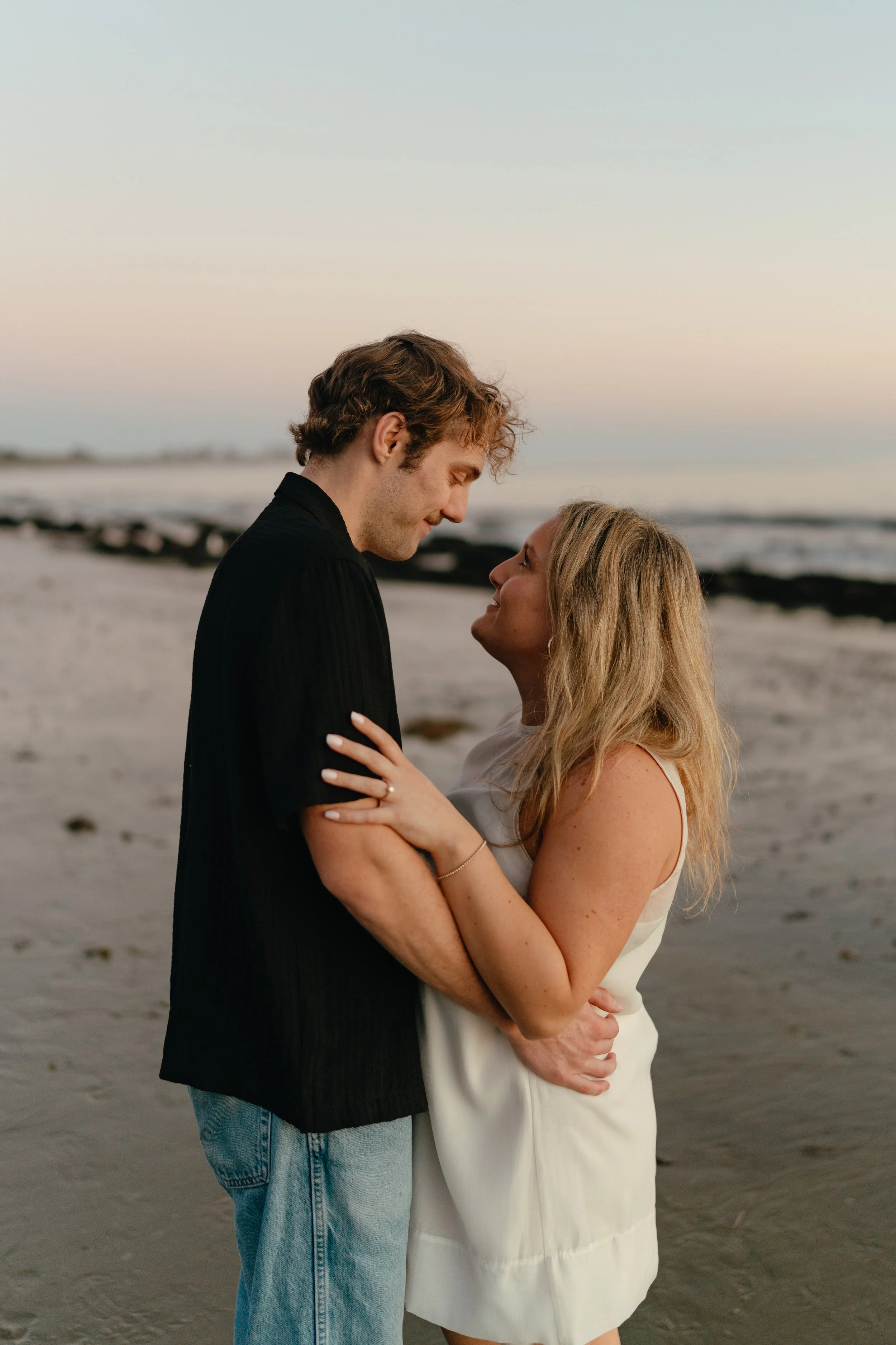 Sunset Beach Couples Portraits Santa Barbara