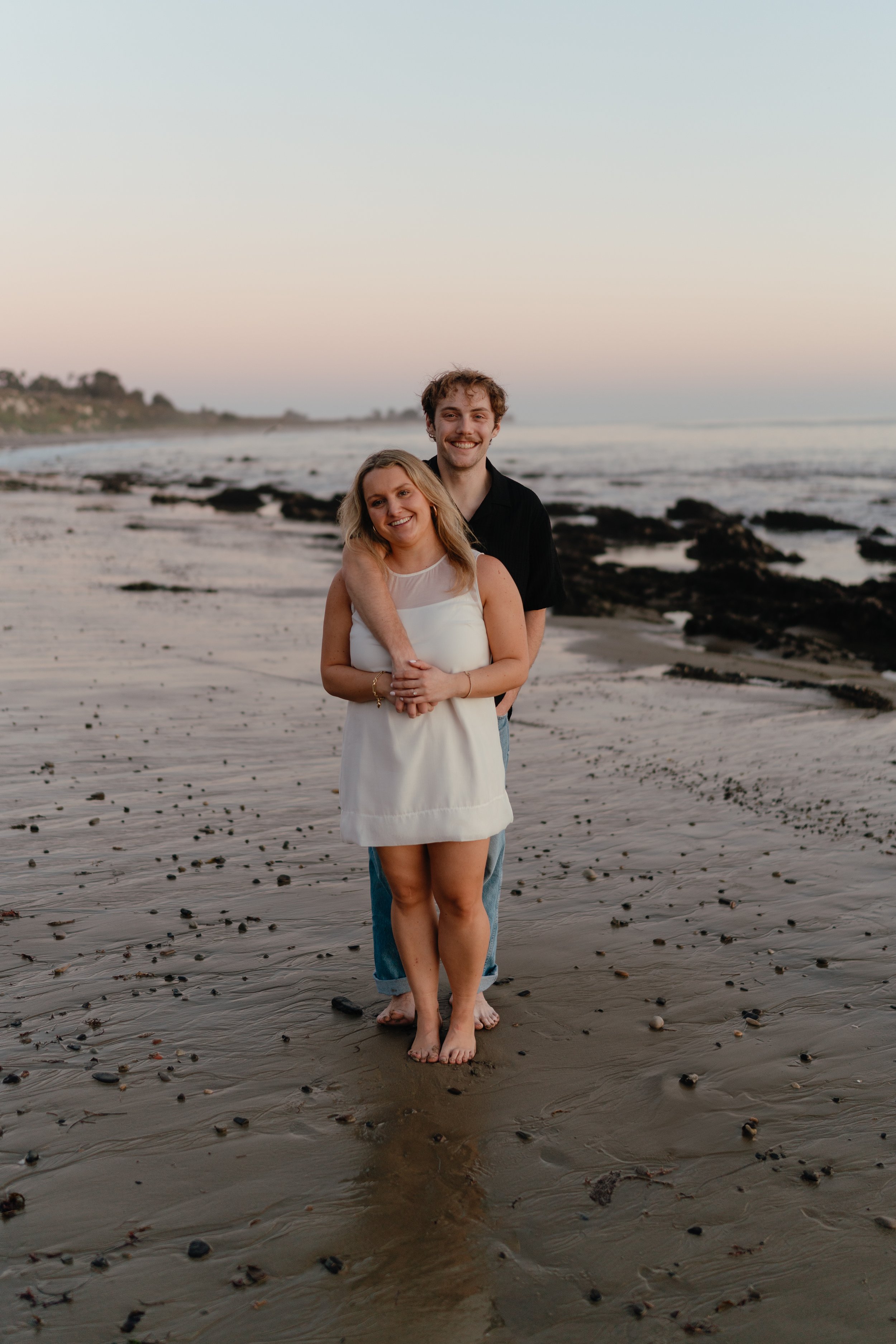 Beach Engagement Photos Santa Barbara Sunset