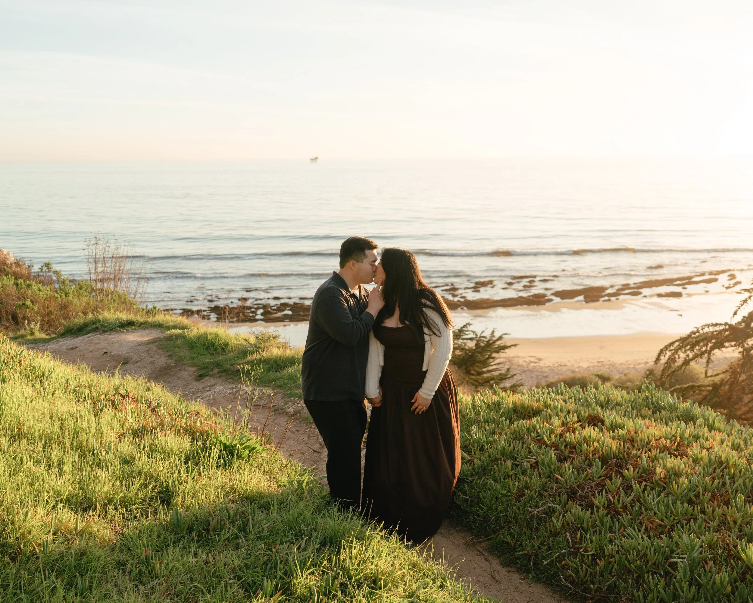 Cliffside Engagement Photos California 