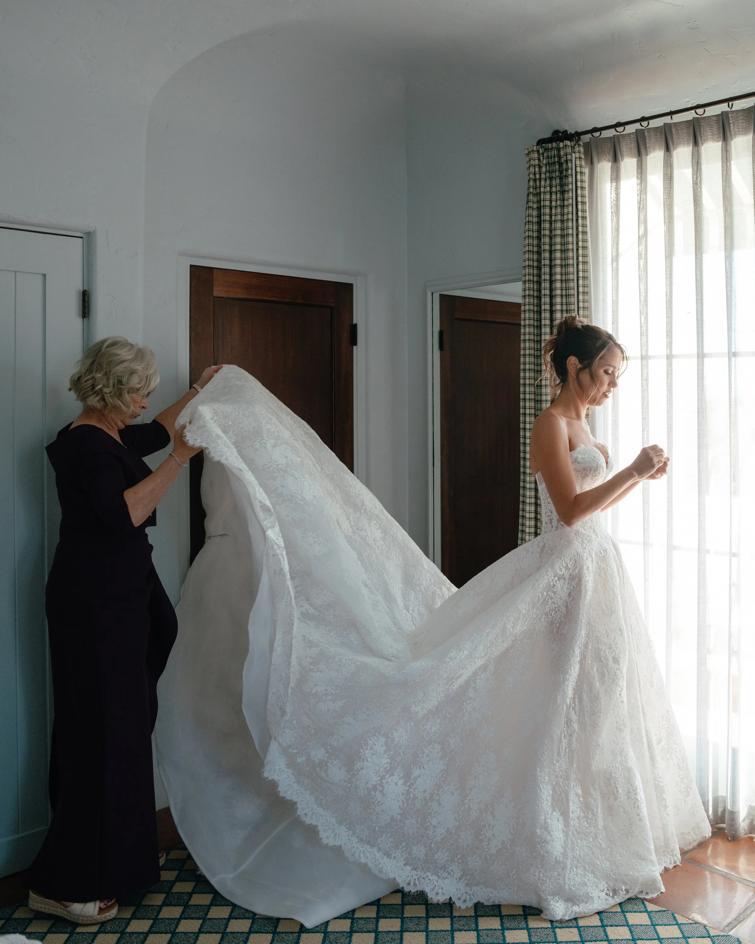 Getting ready for wedding images