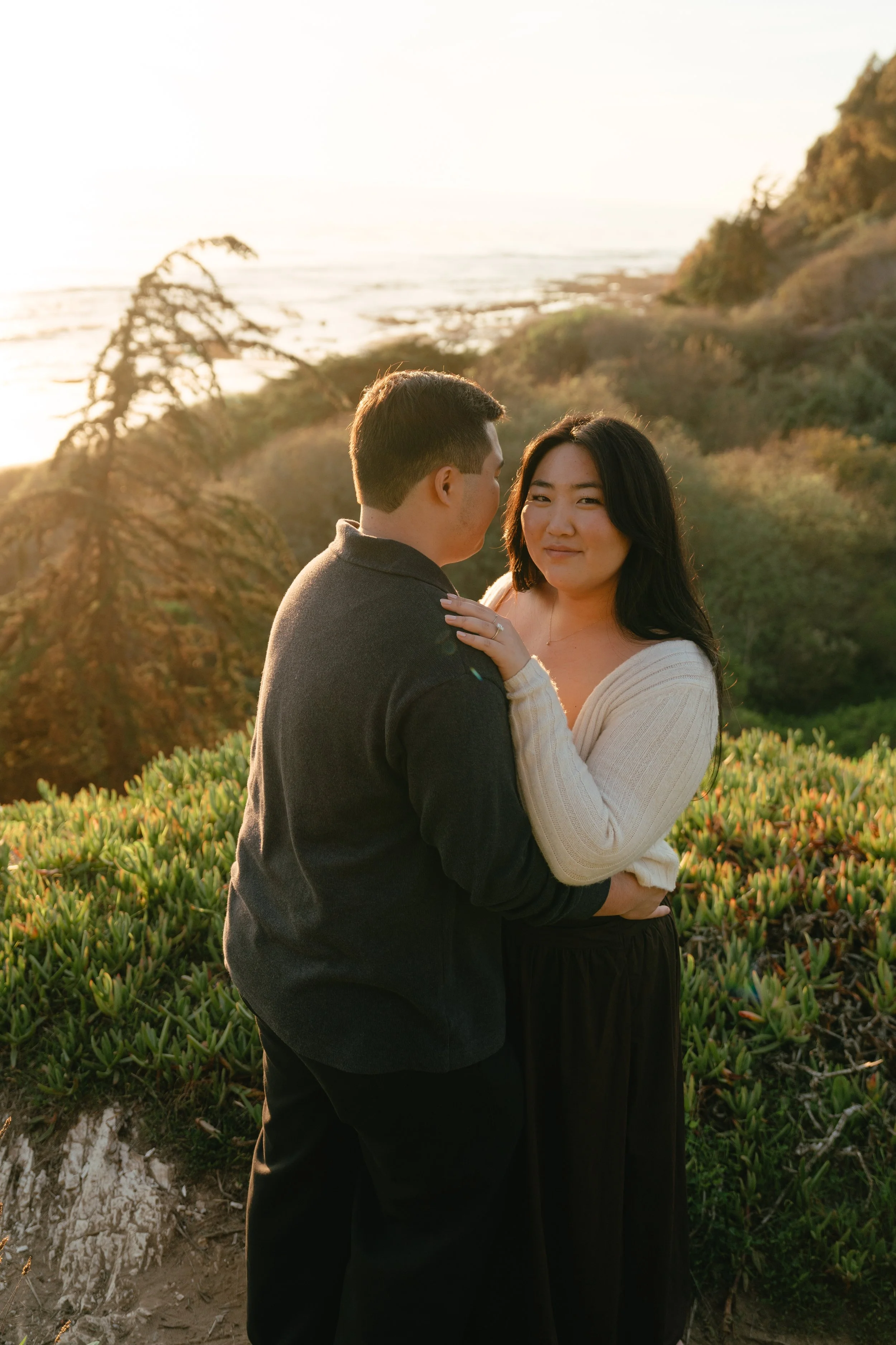 Cliffside Engagement Photos
