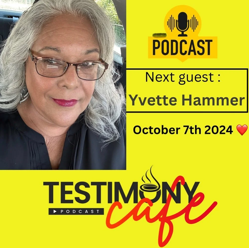 New episode alert 🚨 Join us on October 7th for our next guest : 🎉YVETTE HAMMER 🎉as she shares her testimony of Gods goodness, grace &amp; mercy in her life. Stay tuned&hellip;❤️🙏🙌 #christianpodcast #celebraterecovery #womanofGod #thankyouJesus