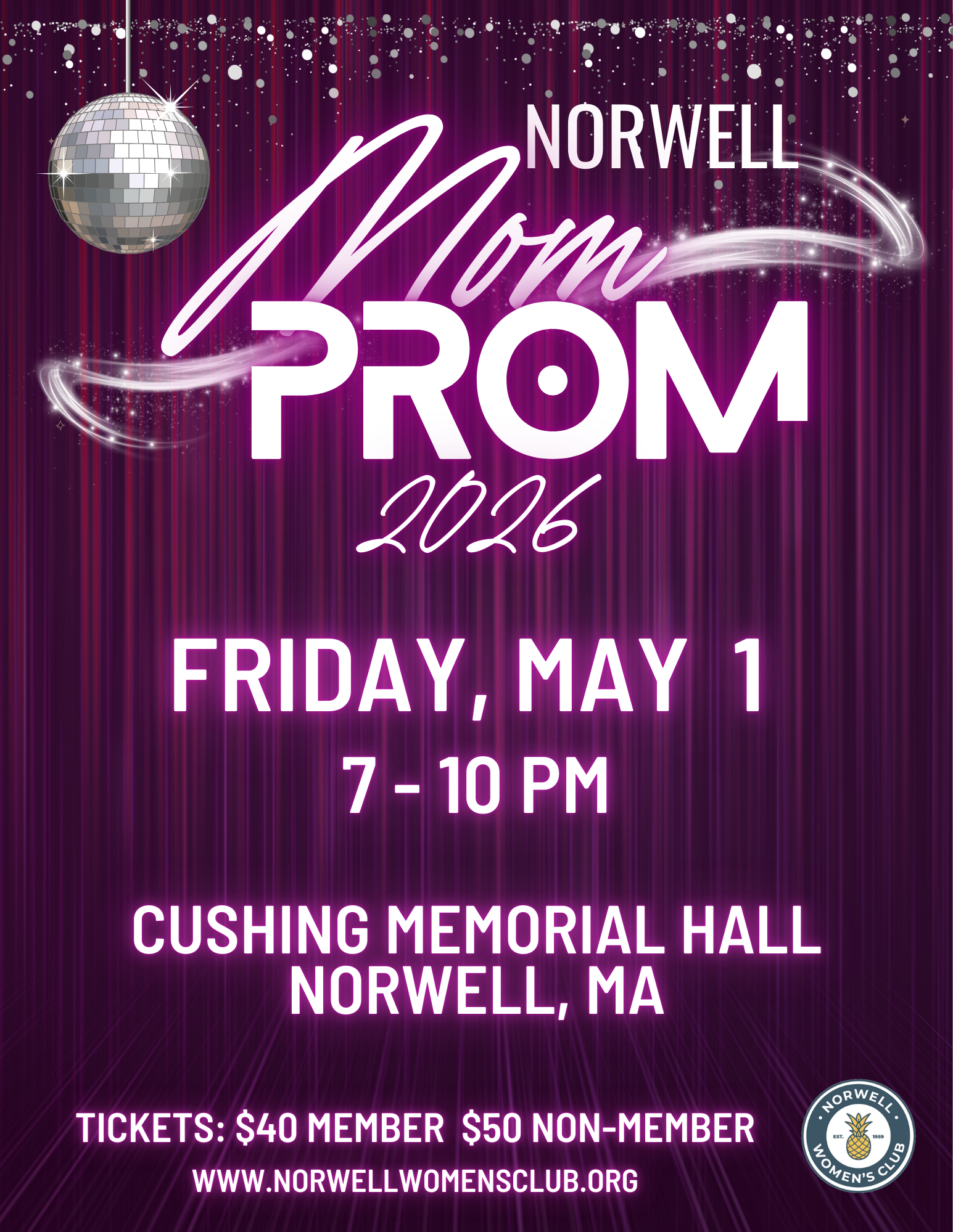 Purple Modern Prom Night Party Banner.png