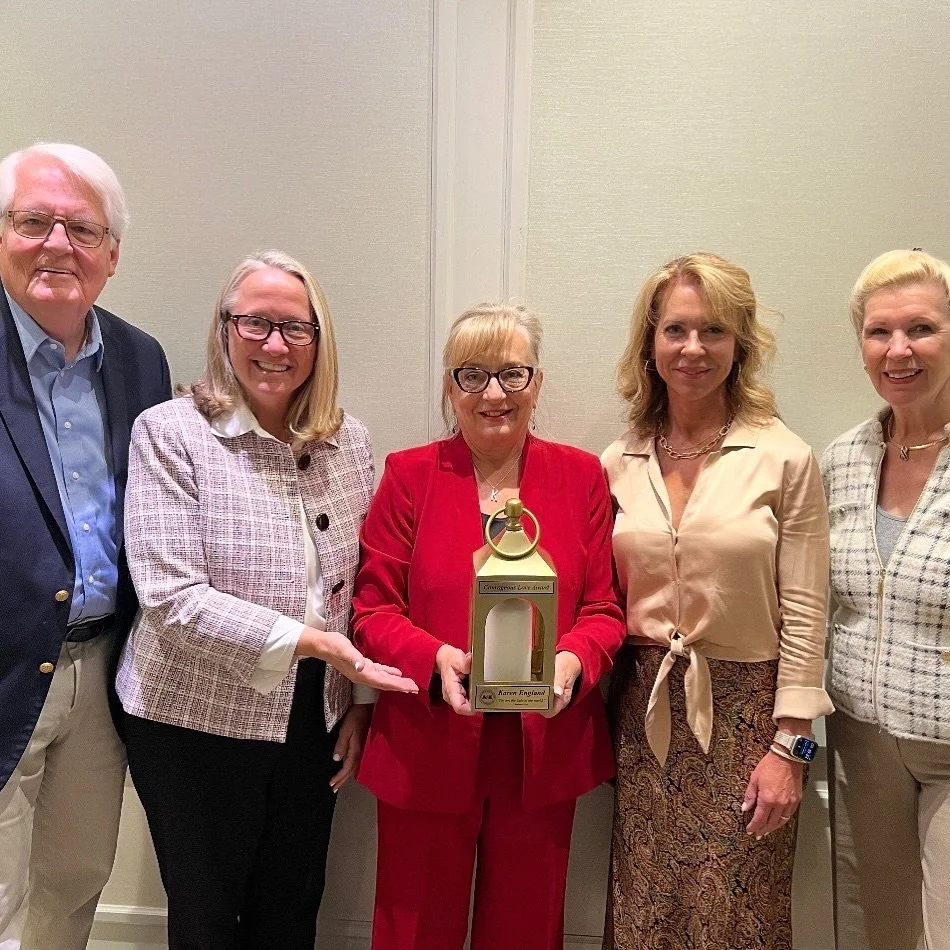 Honored and Grateful

This week, I was deeply humbled to receive the Courageous Love Award from the American Association of Evangelicals.

Kelly Kullberg, General Secretary of AAE, said:
&ldquo;Karen England is one of the many &lsquo;unthanked Charli