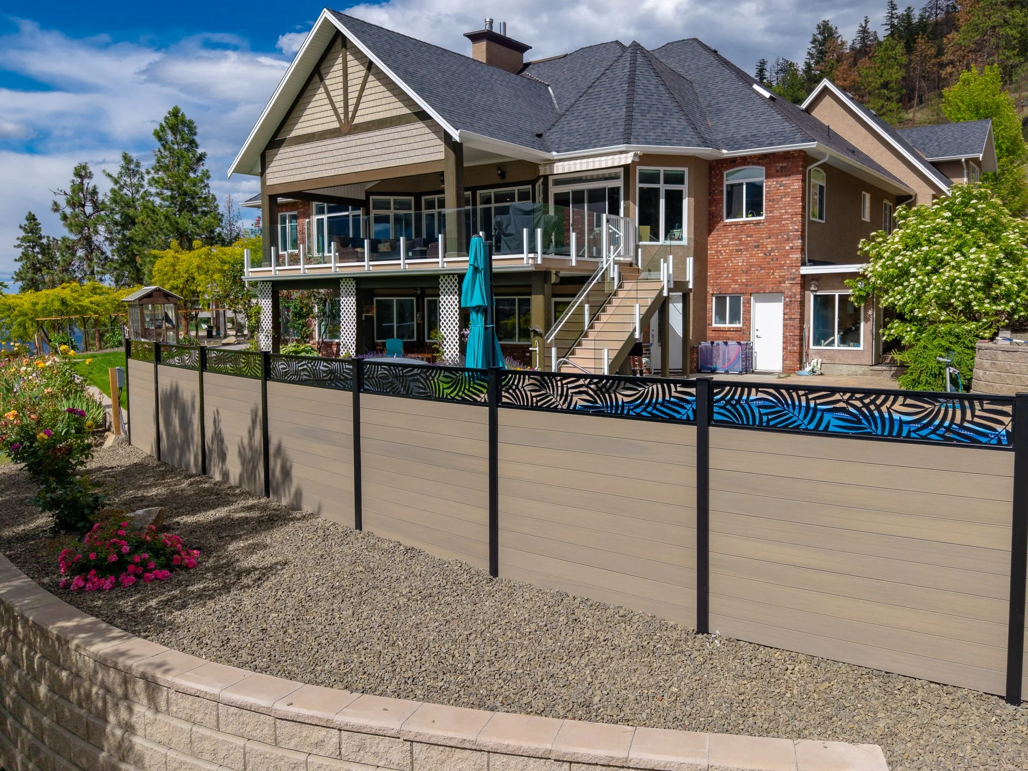 Custom Pool Privacy Fence | McKinley Landing, BC