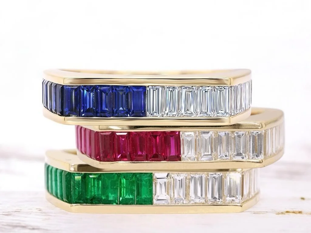 Shape.Sparkle.Sophistication. We loved this ring so much that we had to add more flavors🎨✨💎 
#armadani #finejewellery #finegemstone #sapphire #diamond #ruby #emerald #stackables
