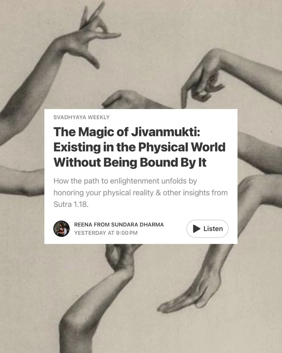 The Buddha (and other great Jivanmuktis) didn&rsquo;t access enlightenment because they were gifted&hellip;. They accessed it because they cultivated a devoted practice of non-attachment and understood the fundamentals of how the material world exist