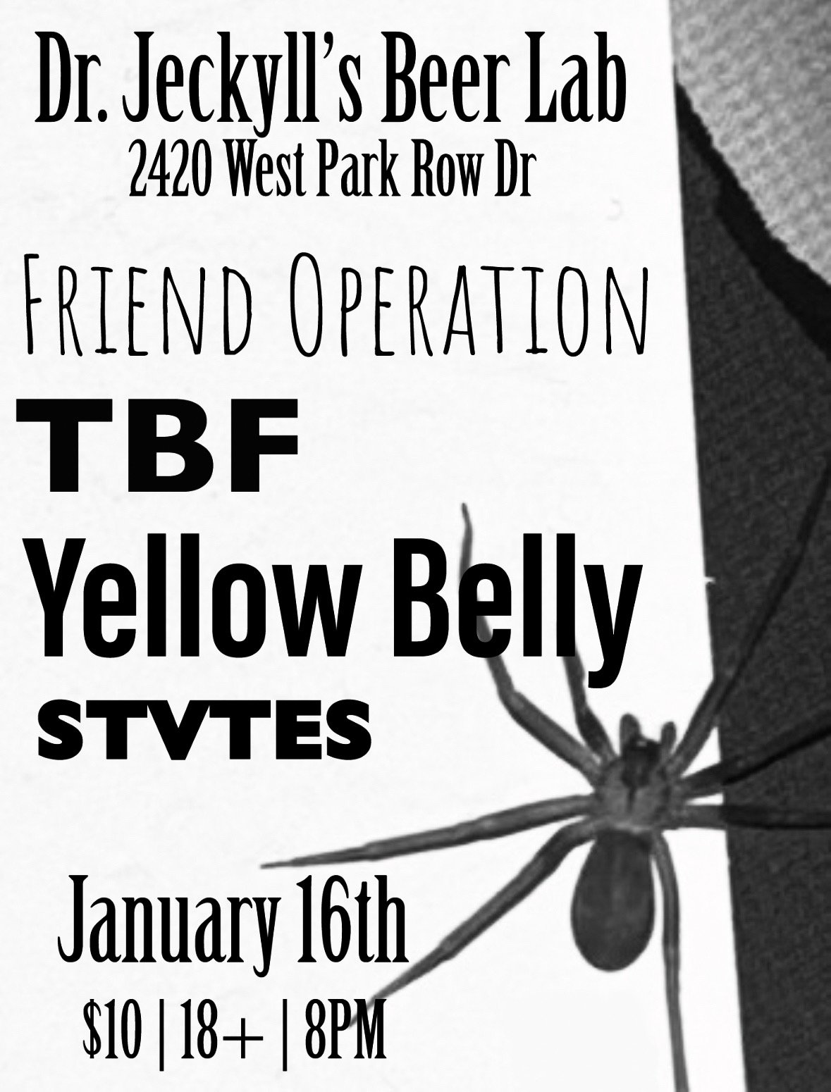 TBF Live @ Dr. Jeckyll’s Beer Lab