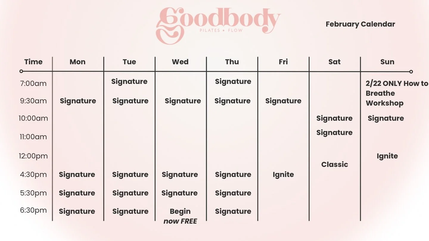 Locked in to February - Reserve today on Mindbody. 

Link in bio!

#PilatesCincinnati #CincinnatiPilates #MindfulMovement #reformerpilates