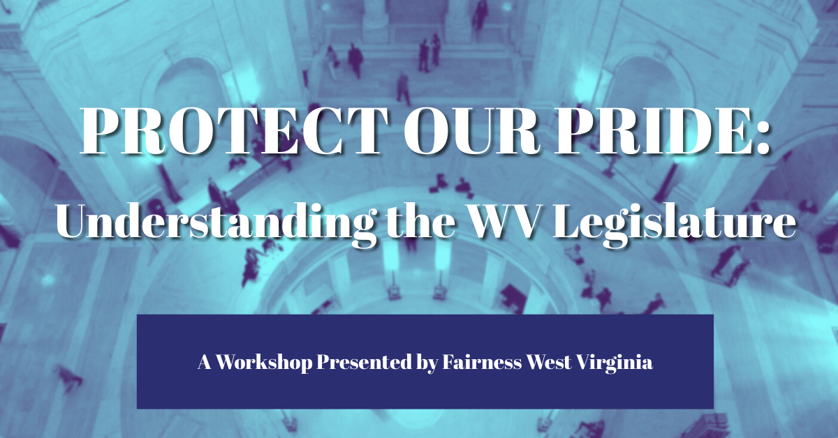 Protect Our Pride: Understanding the WV Legislature Workshop