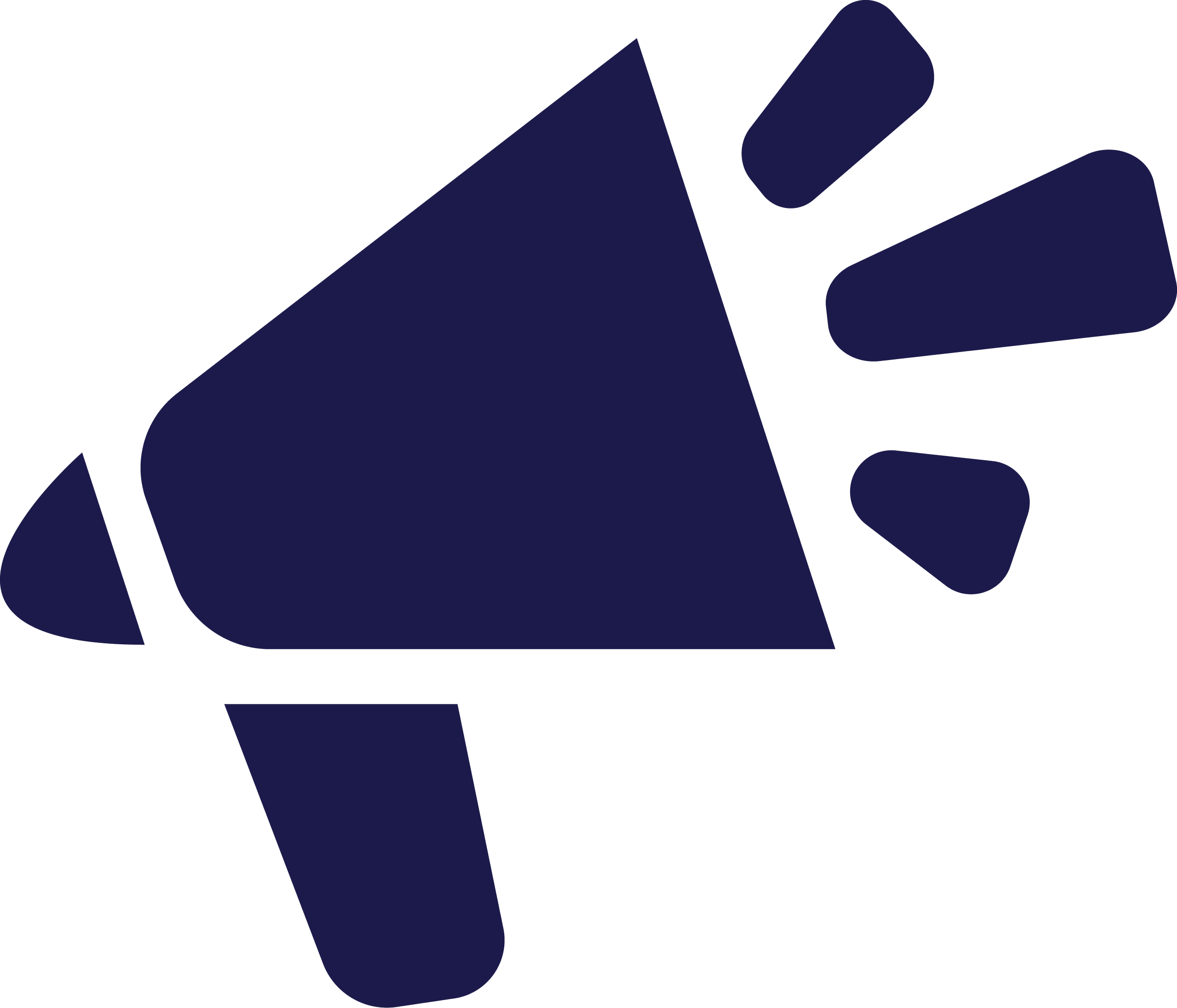 A simple illustration of a fish in dark blue color.