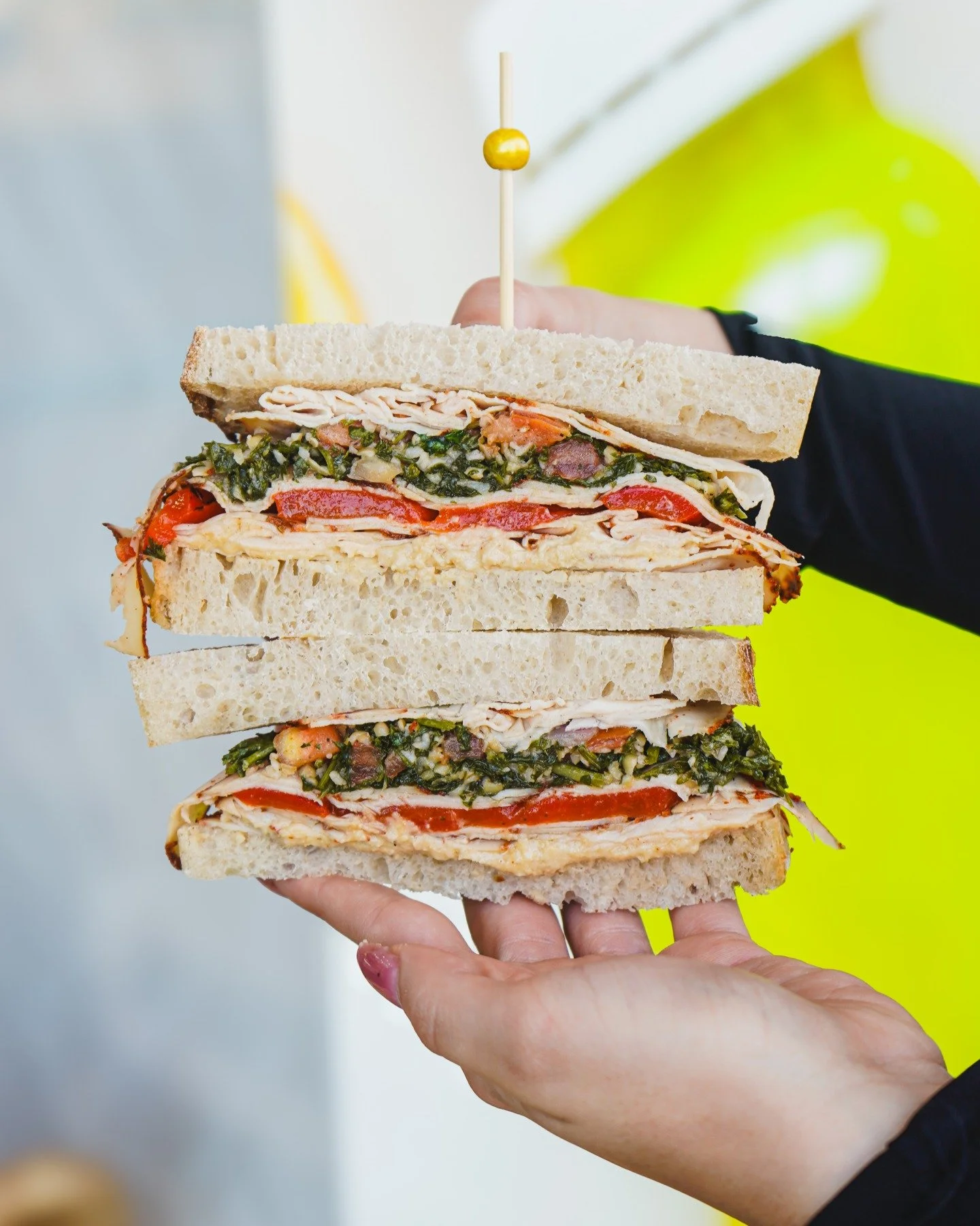 A must-try at Revive 🥪✨

- Sourdough bread
- lean turkey breast
- creamy garlic hummus
- roasted red peppers
- fresh tabouli

Packed with flavor, protein, and nutrients. All clean ingredients, no seed oils, just wholesome goodness in every bite! Com