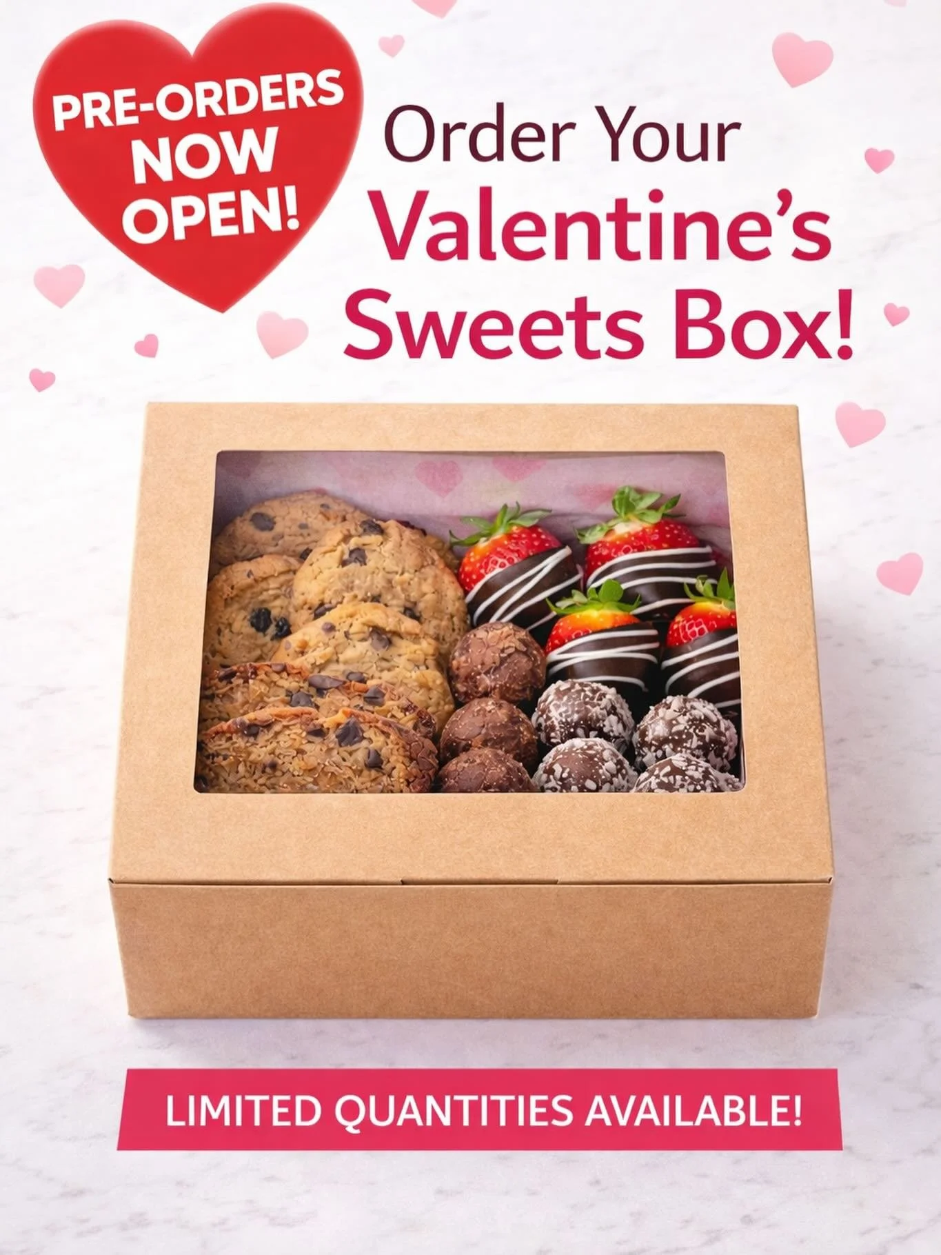 💕 Valentine&rsquo;s Sweets Boxes are now available for pre-order 💕

A little love &mdash; made clean 🤍
Our limited-edition Valentine&rsquo;s Sweets Boxes are thoughtfully crafted with real, wholesome ingredients so you can indulge without compromi