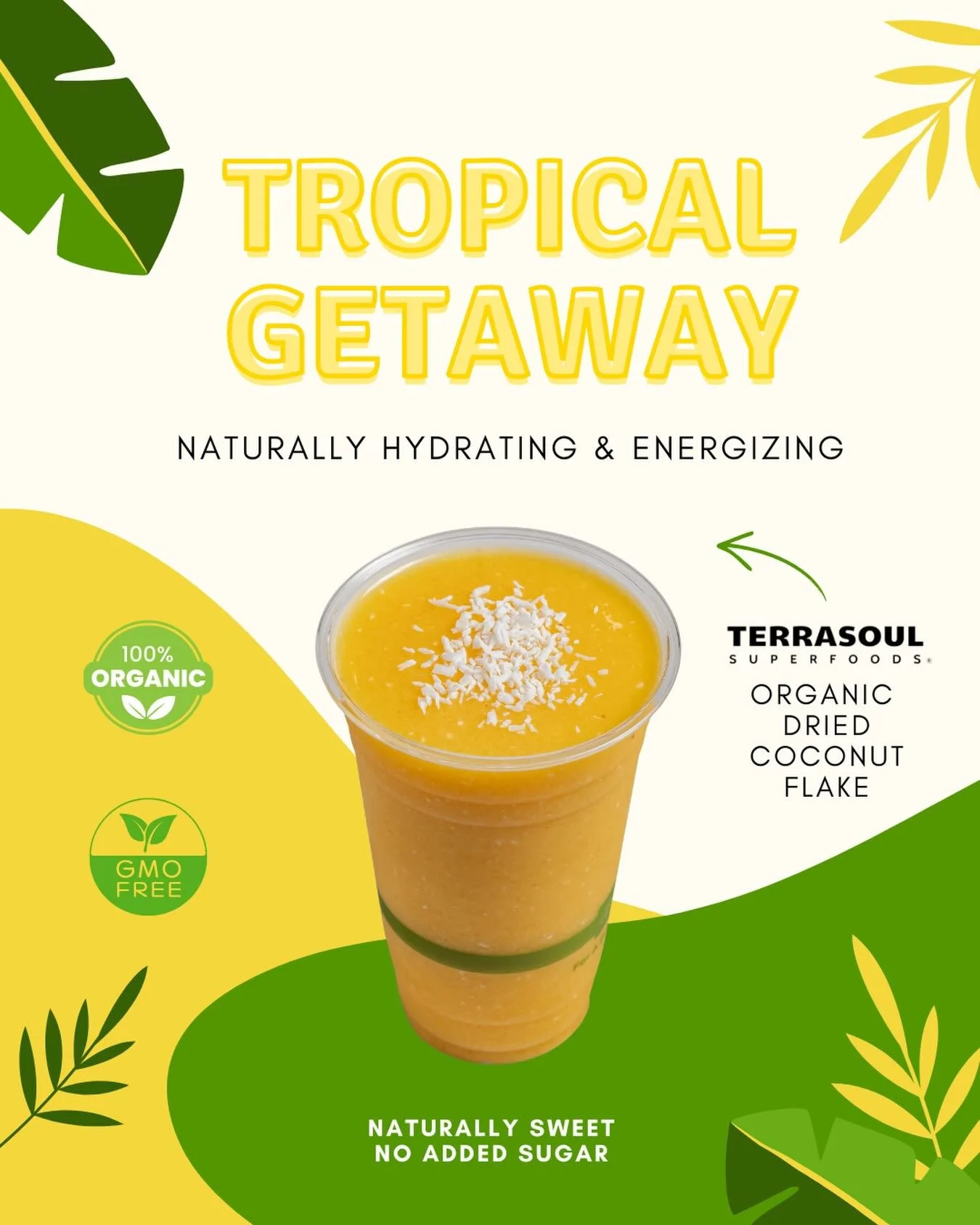 Cold weather outside, tropical getaway vibes inside 🥭🌞

Our Tropical Getaway Smoothie is naturally hydrating, energizing, and packed with vitamins to help keep your immune system strong during cold &amp; flu season. While everyone else is catching 