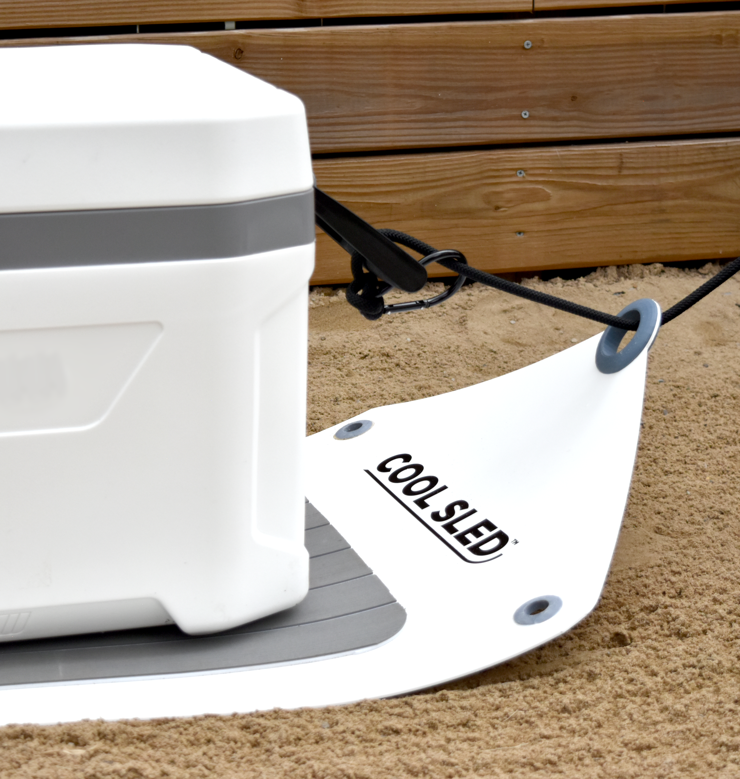 Cooler sled on beach cool sled sand sled for coolers and wagons Connection.png